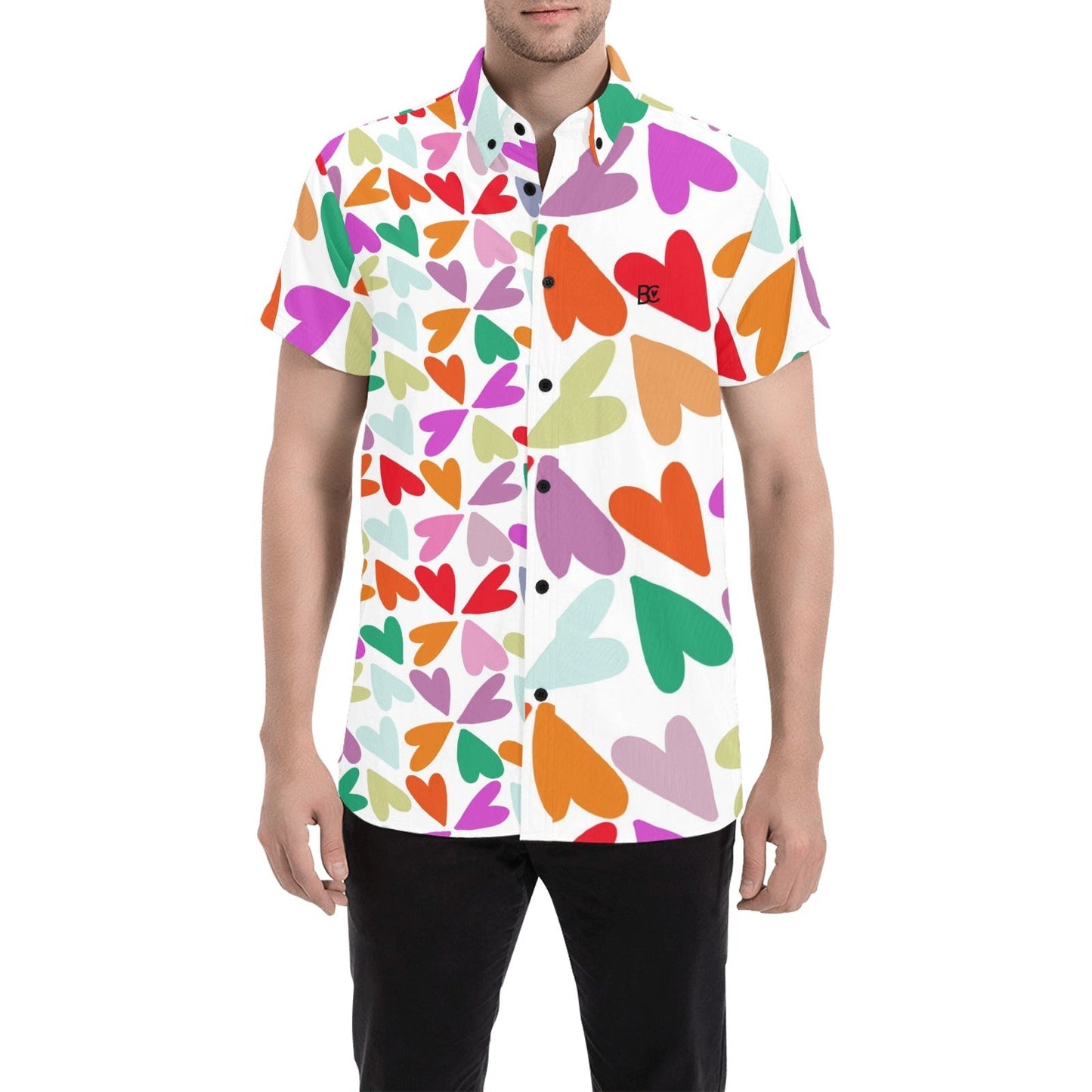 Spring 3 Men Short Sleeve Shirt