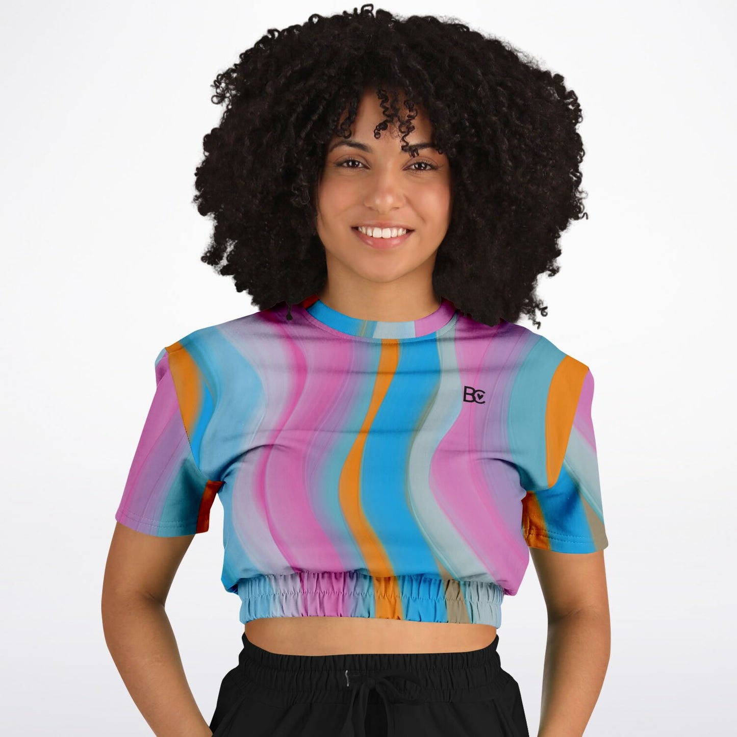 Christmas 2023 Cropped Short Sleeve Sweatshirt