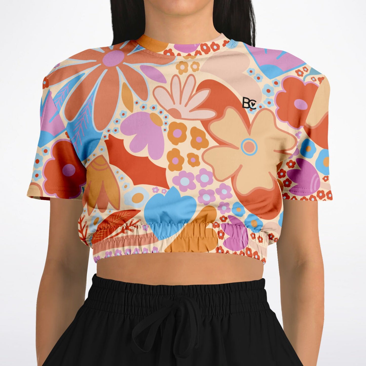 Christmas 2023 Cropped Short Sleeve Sweatshirt