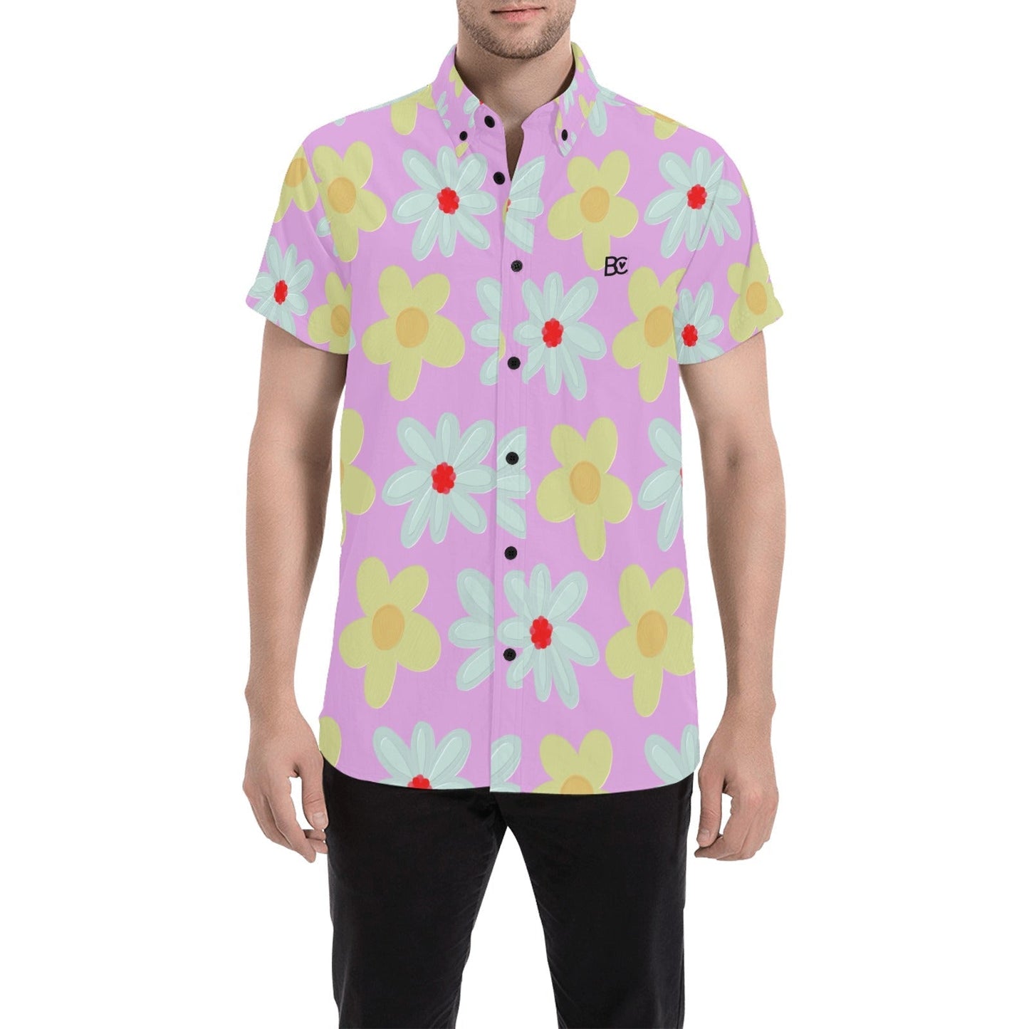 Spring 4 Men Short Sleeve Shirt