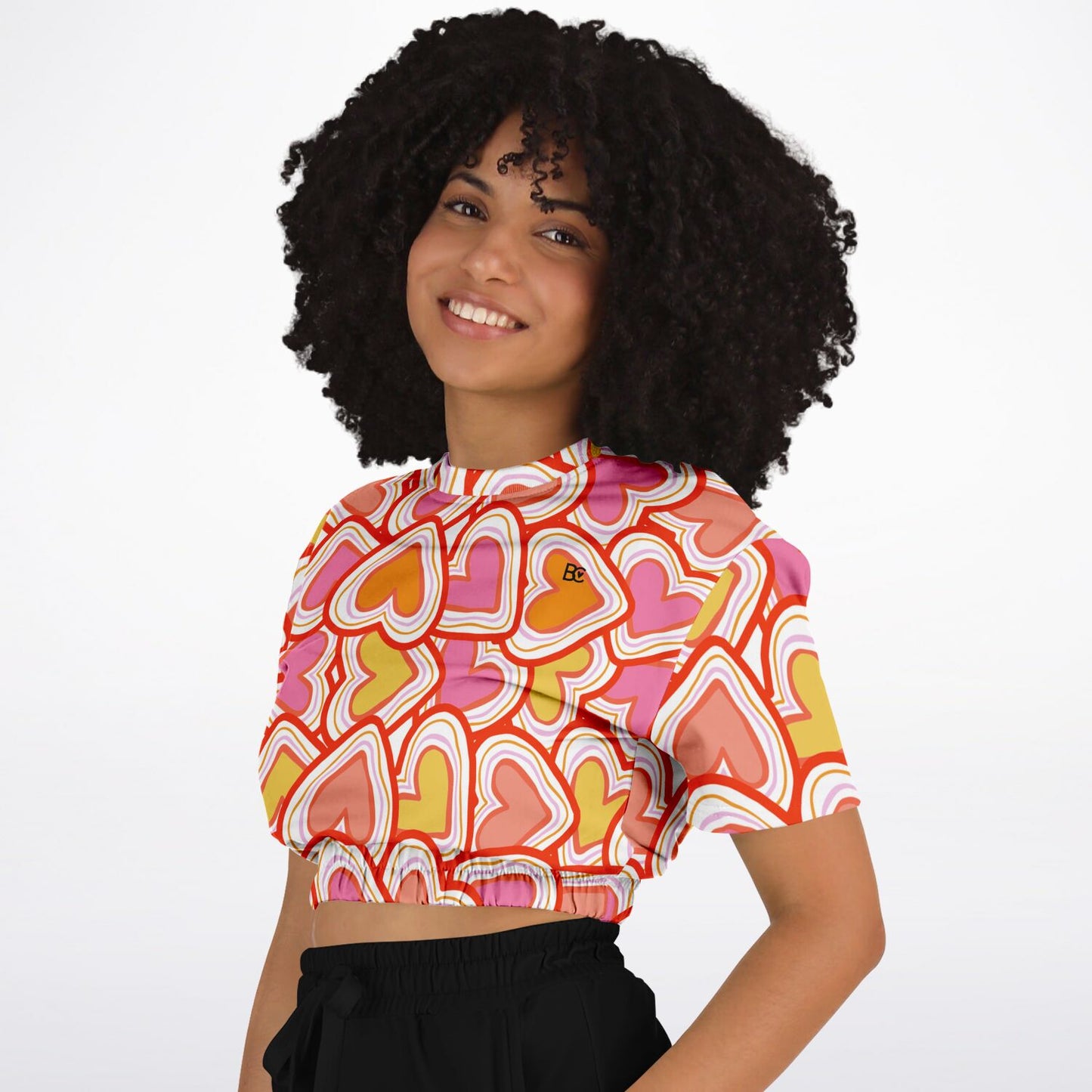 Summer 1 Cropped Short Sleeve Sweatshirt
