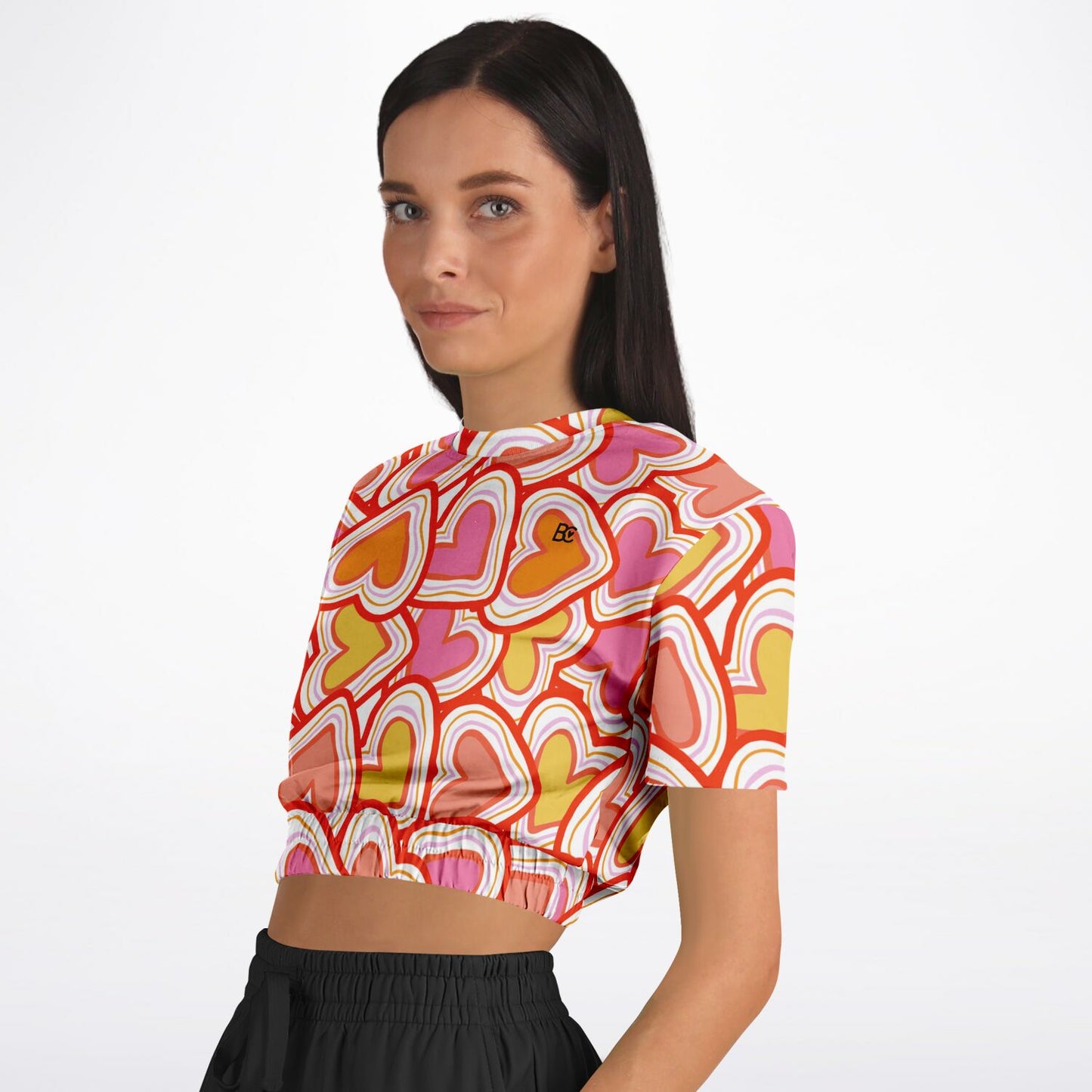 Summer 1 Cropped Short Sleeve Sweatshirt