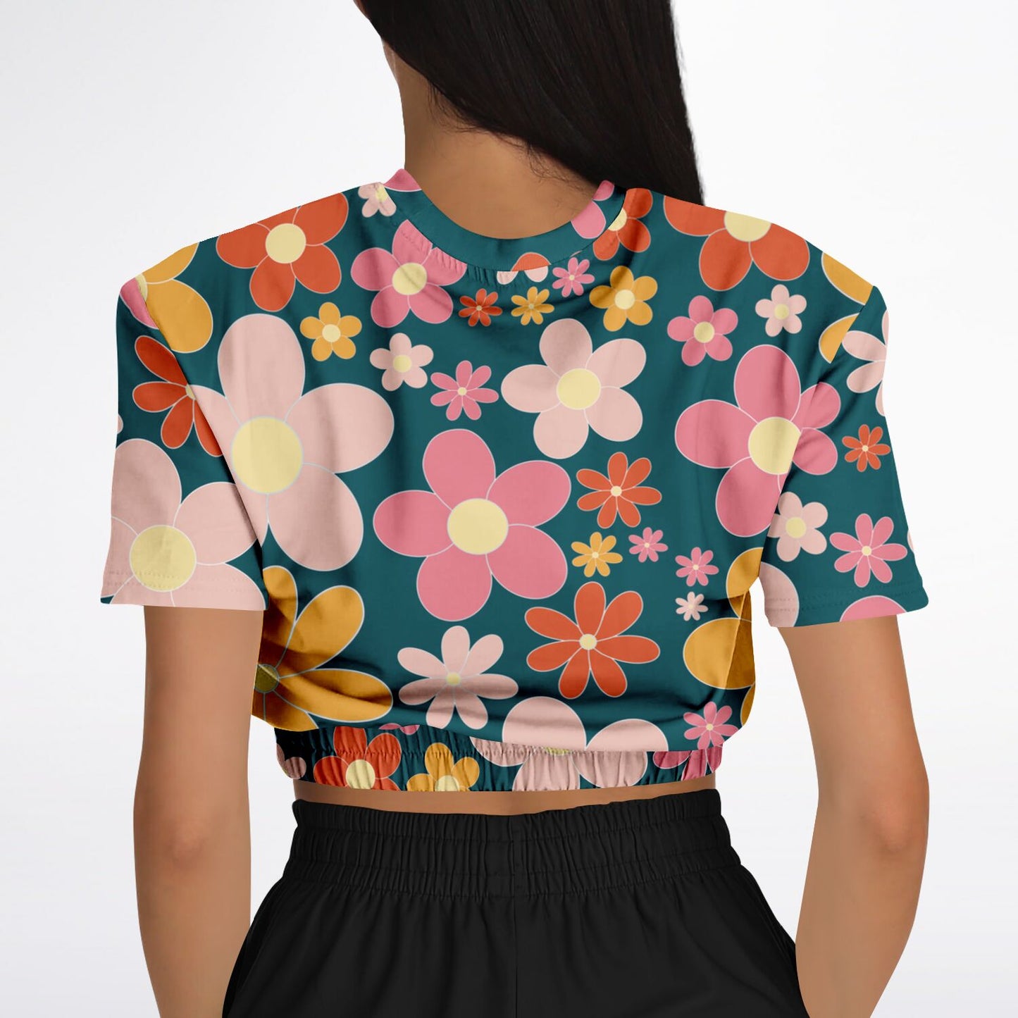 Summer 2 Cropped Short Sleeve Sweatshirt