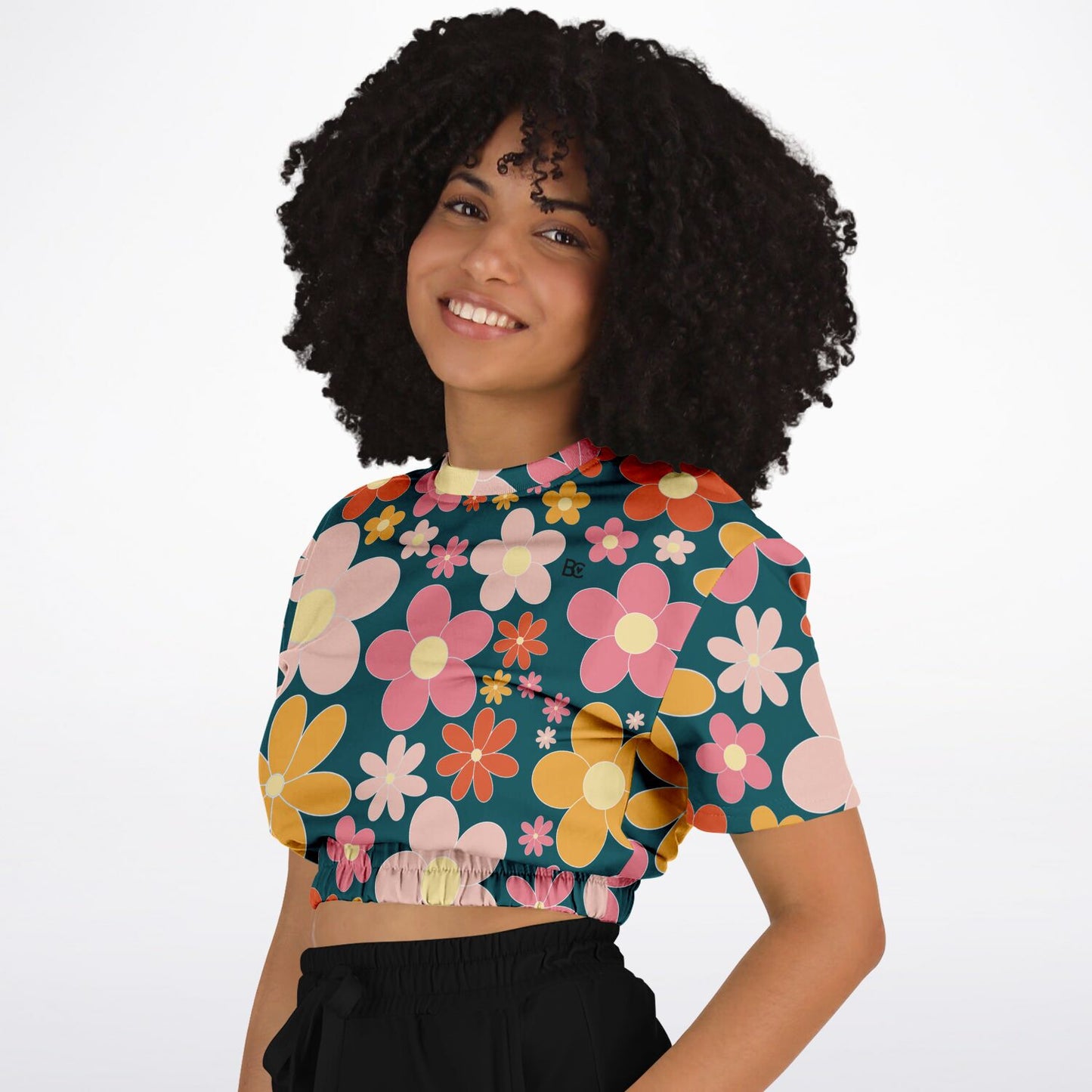 Summer 2 Cropped Short Sleeve Sweatshirt