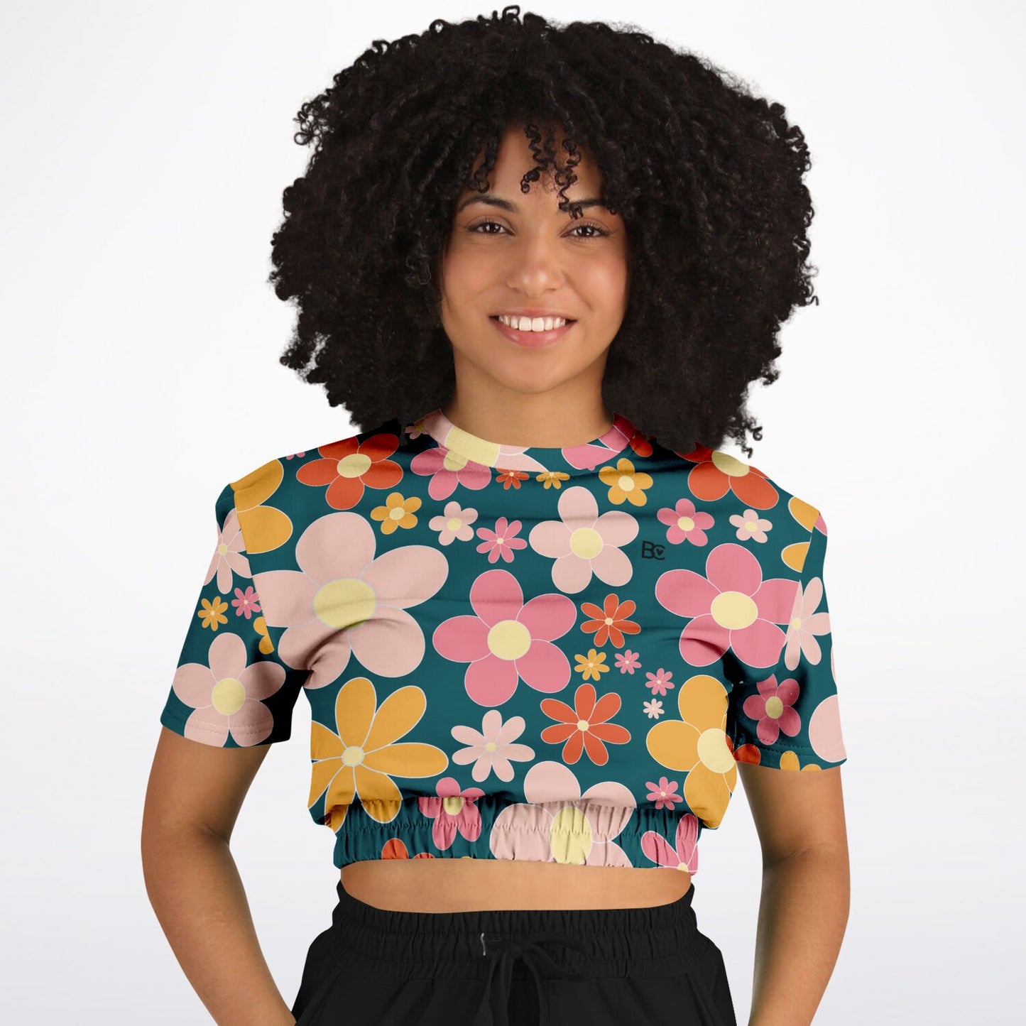 Summer 2 Cropped Short Sleeve Sweatshirt