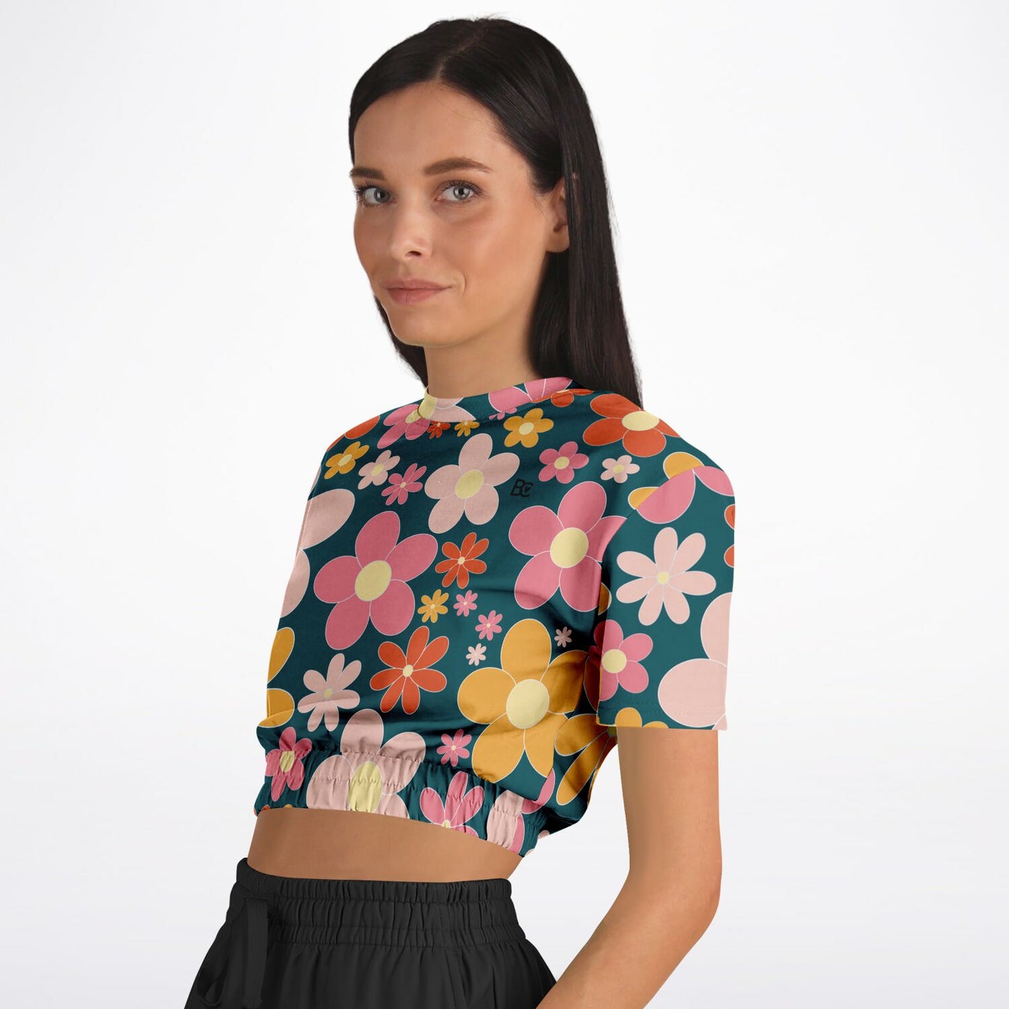 Summer 2 Cropped Short Sleeve Sweatshirt