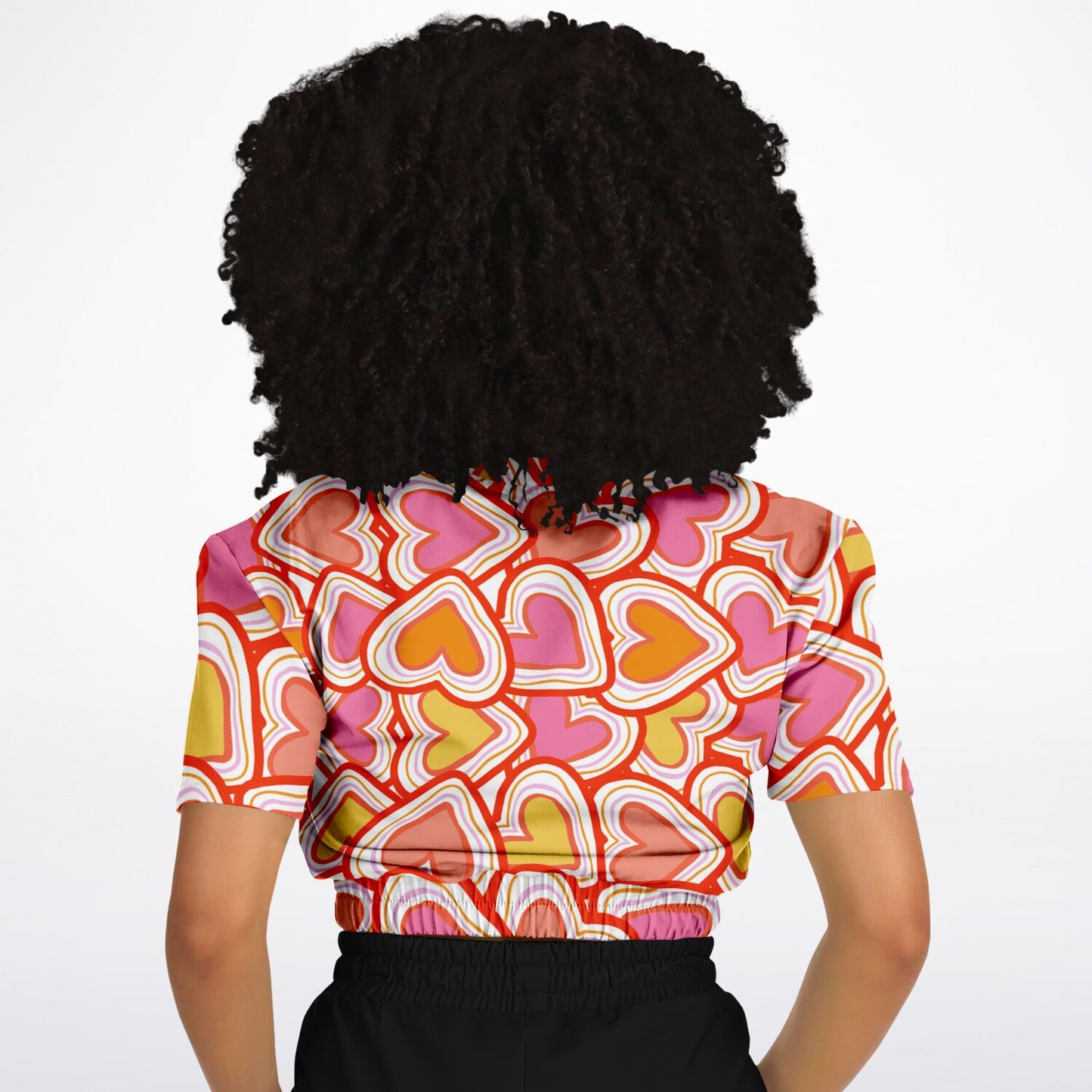 Summer 1 Cropped Short Sleeve Sweatshirt