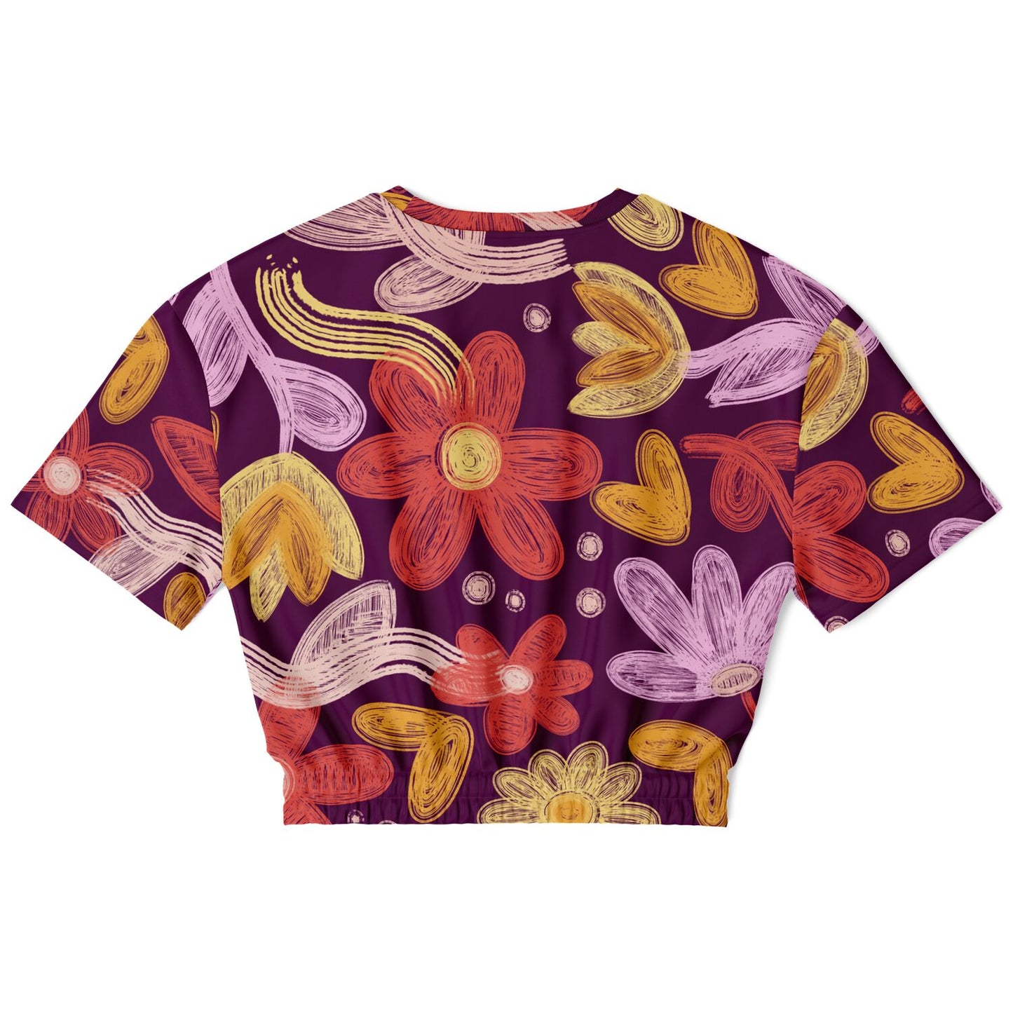 Summer 3 Cropped Short Sleeve Sweatshirt