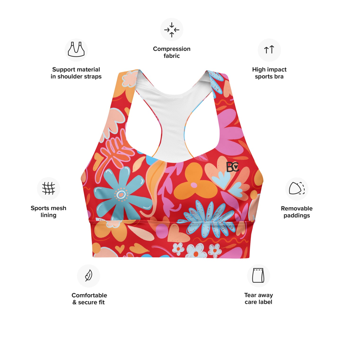 BC High Support Longline Sport Bra