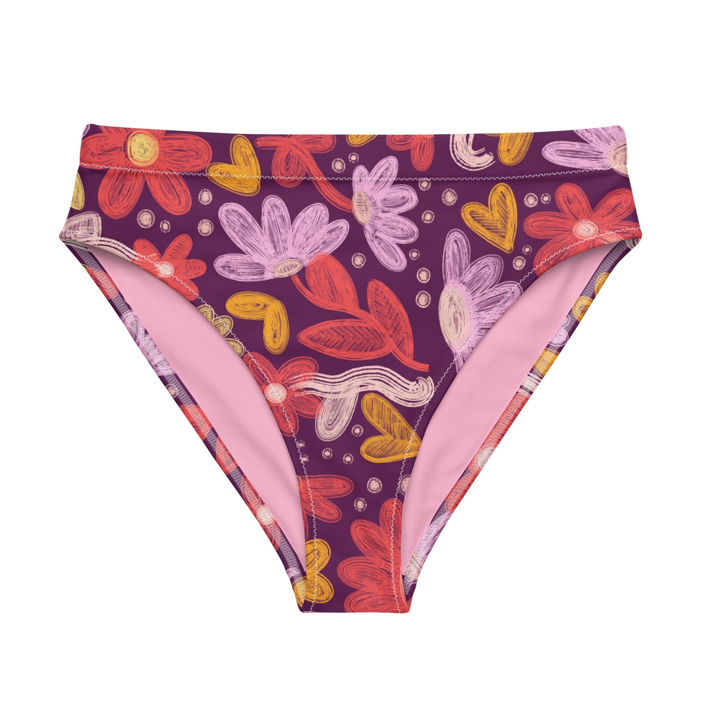 Summer 3 Recycled high-waisted bikini bottom plus