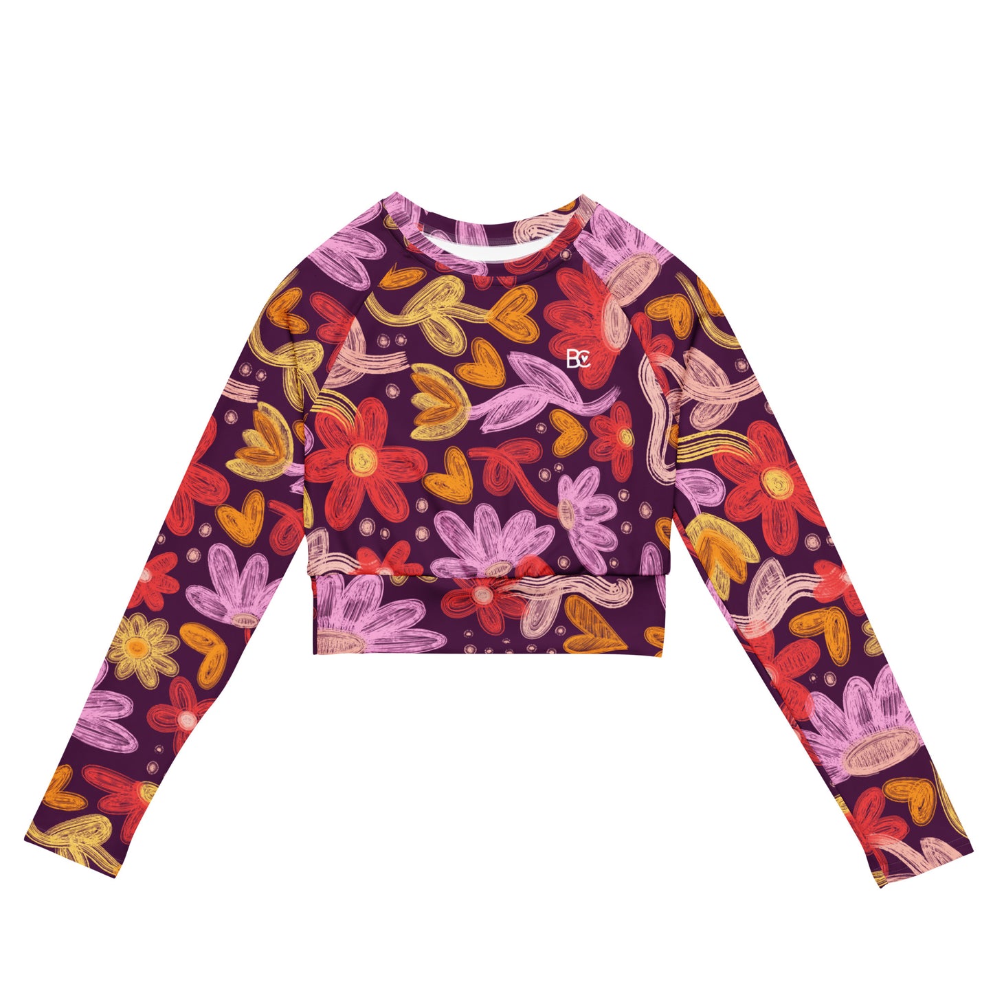 SUMMER 3 Swimwear/Training Long Sleeve Crop Top