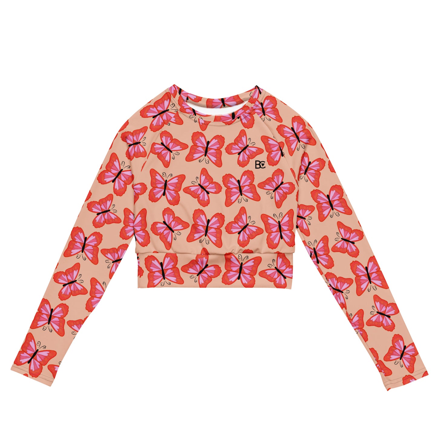 SUMMER 4 Swimwear/Training Long Sleeve Crop Top