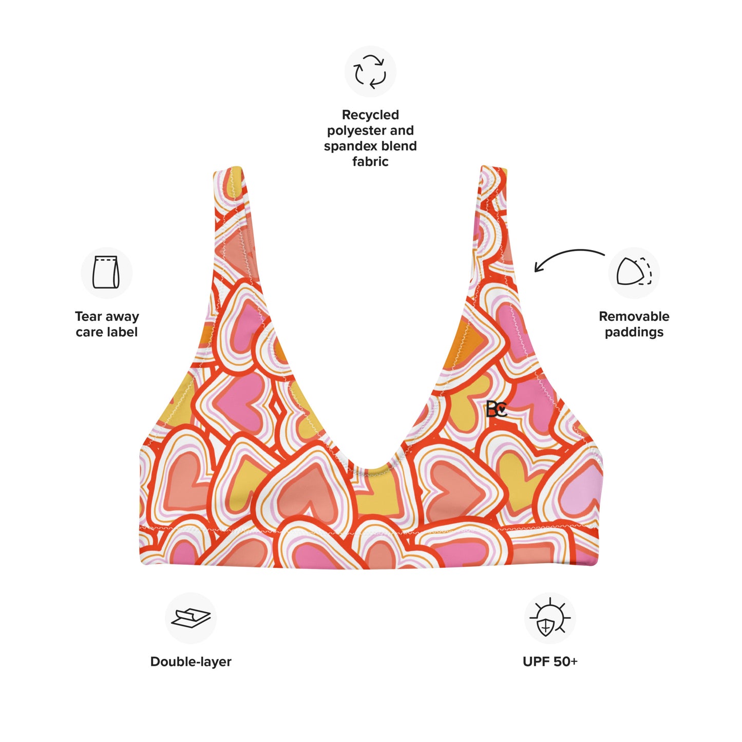 Summer 1 Recycled padded bikini top