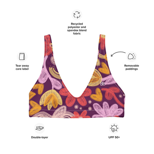 Summer 3 Recycled padded bikini top plus