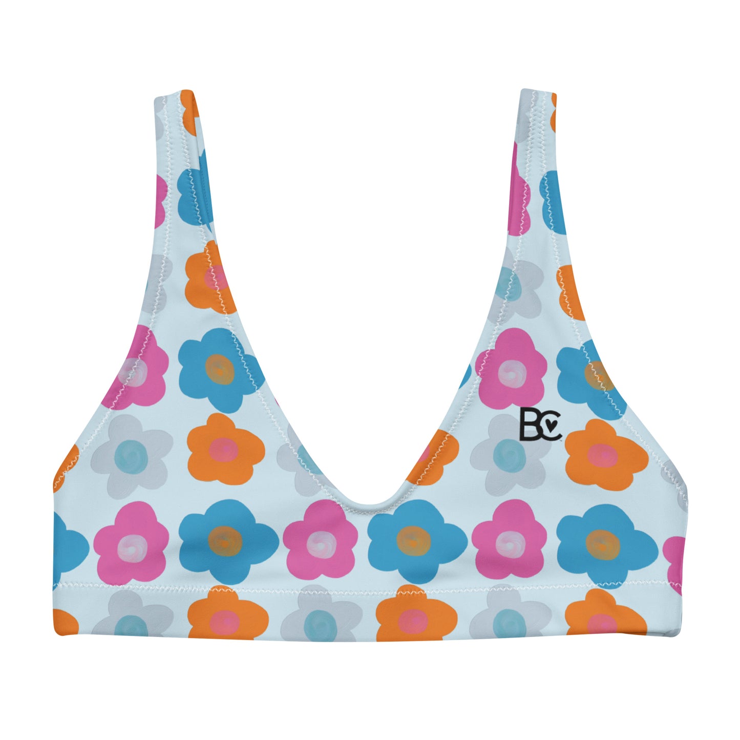 Christmas 2023 Recycled Padded Bikini Top/Sport Bra