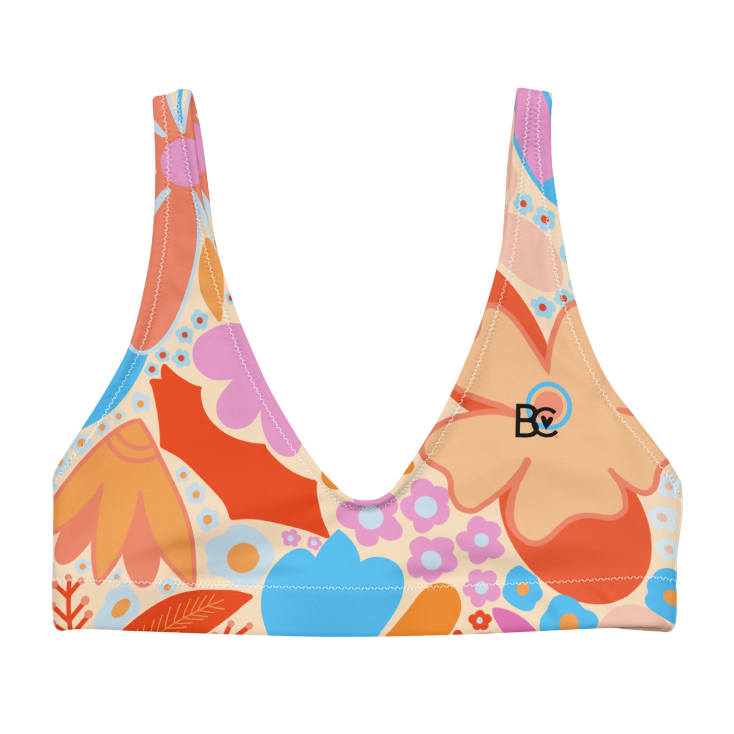 Christmas 2023 Recycled Padded Bikini Top/Sport Bra