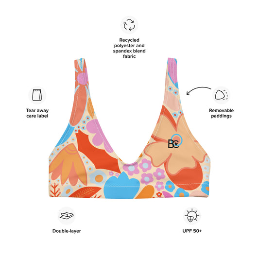 Christmas 2023 Recycled Padded Bikini Top/Sport Bra