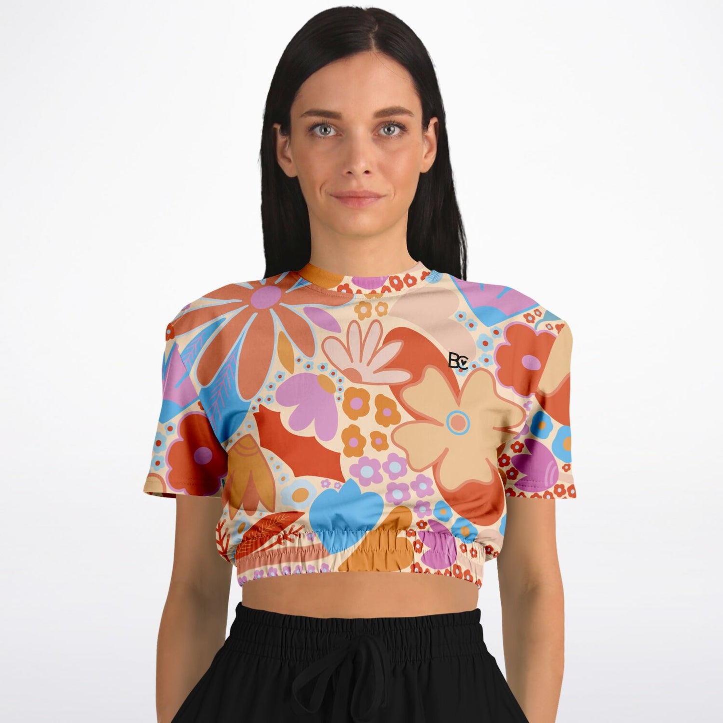 Christmas 2023 Cropped Short Sleeve Sweatshirt