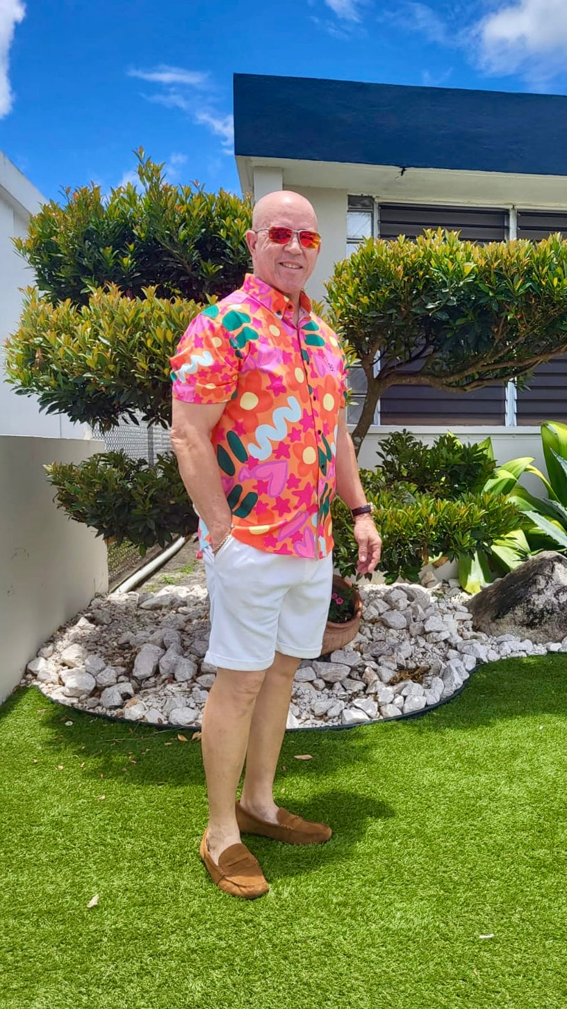Spring 3 Men Short Sleeve Shirt
