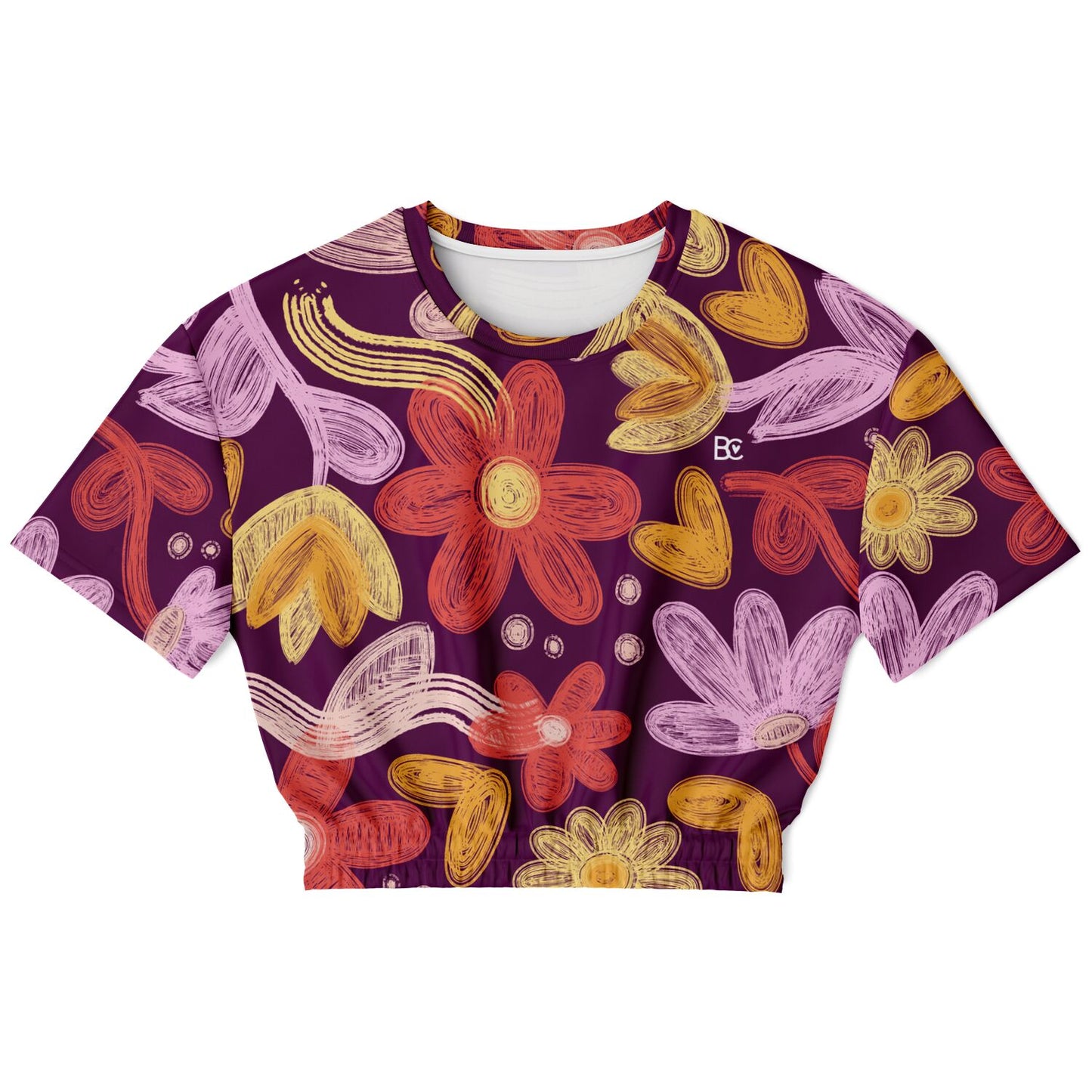 Summer 3 Cropped Short Sleeve Sweatshirt
