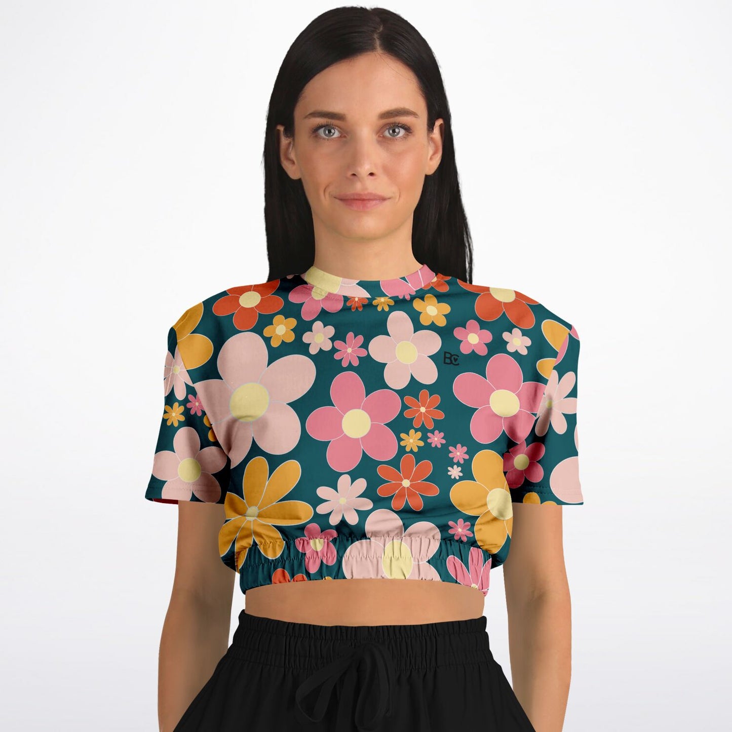 Summer 2 Cropped Short Sleeve Sweatshirt