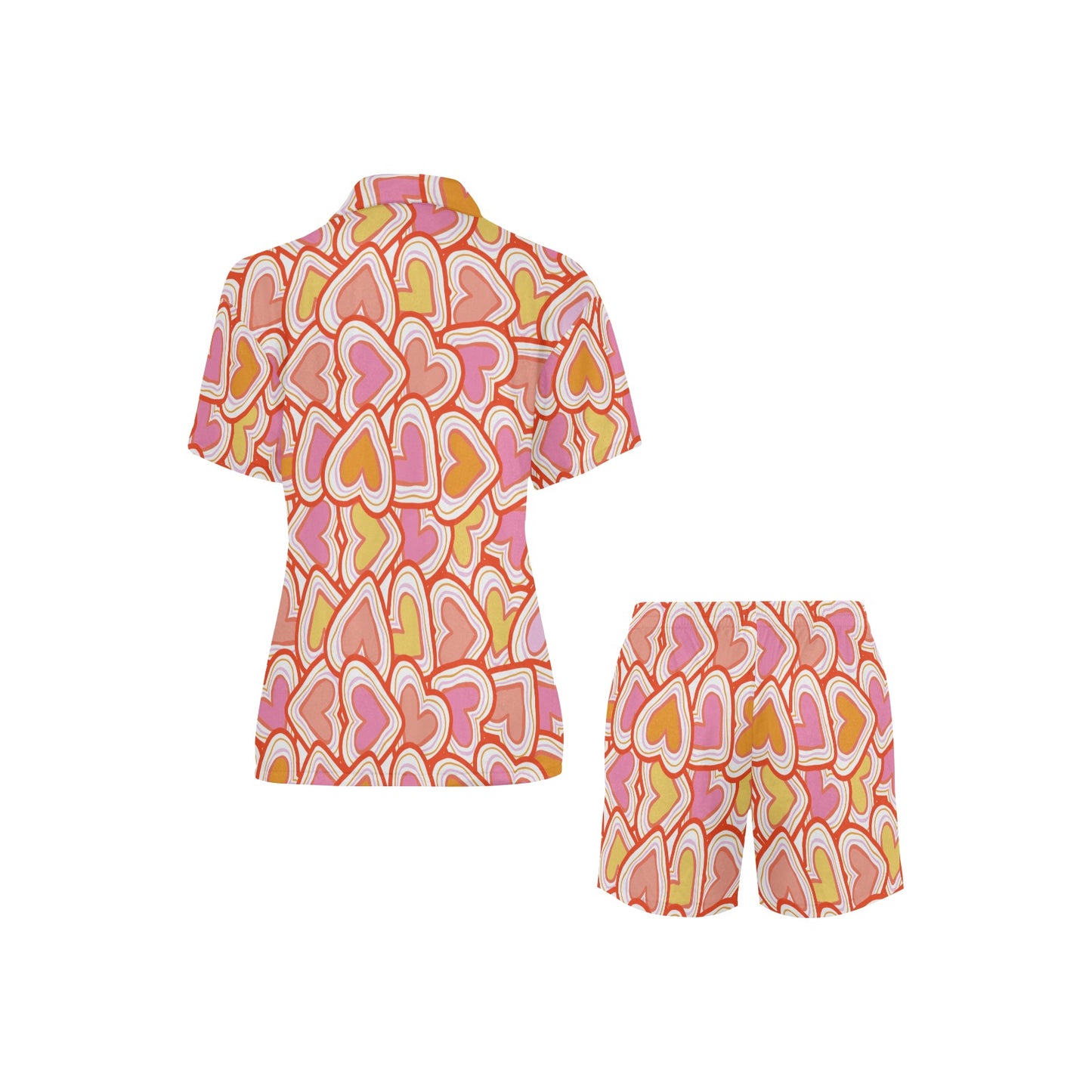 Summer 1 Women's V-Neck Short Pajama Set