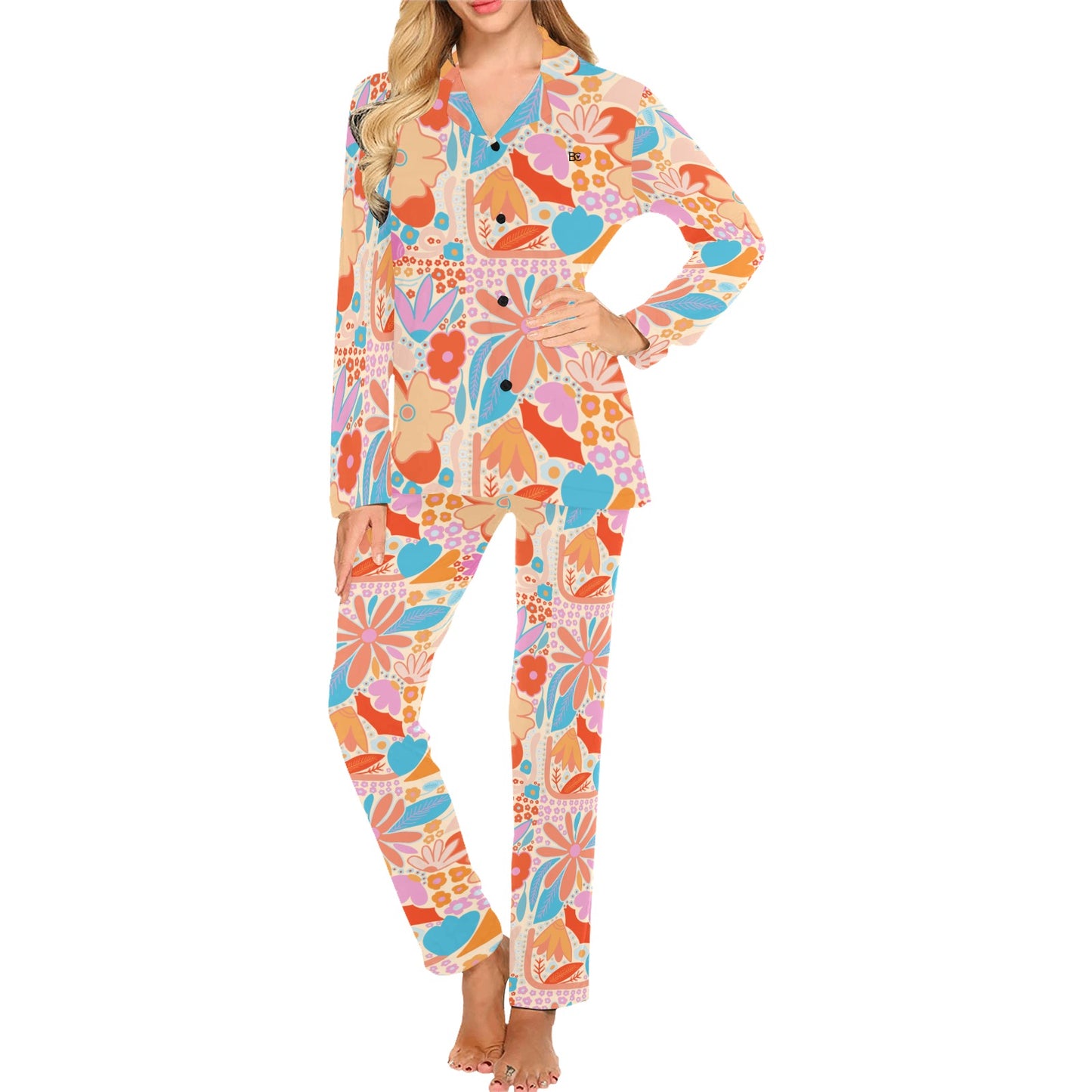 Christmas 2023 Women's Long Pajama Set