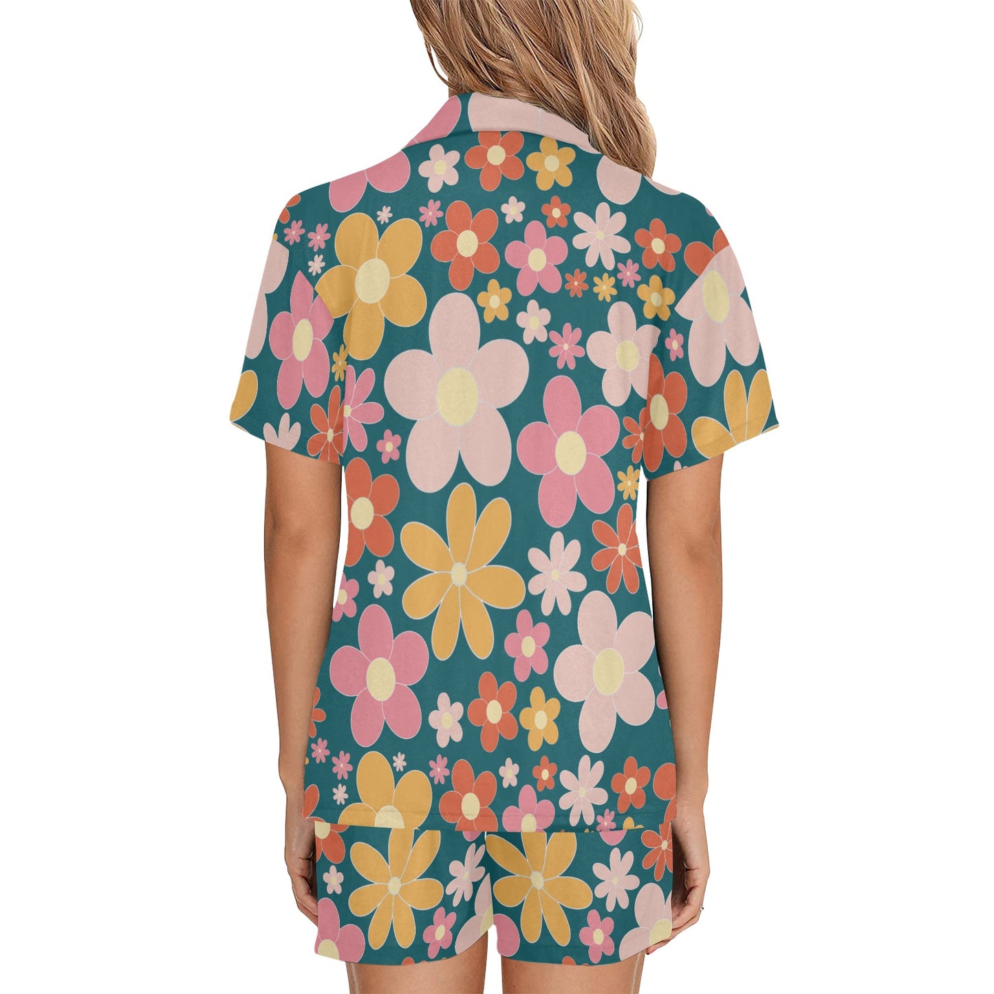 Summer 2 Women's V-Neck Short Pajama Set
