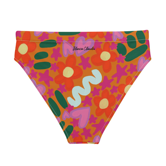 Spring 1 Recycled high-waisted bikini bottom