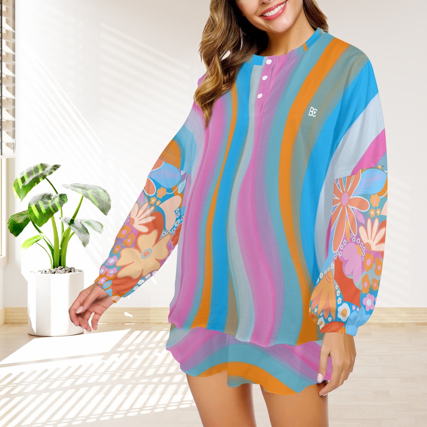 Christmas 2023 Women's Long Sleeve Mid-Length Shorts Pajama Set