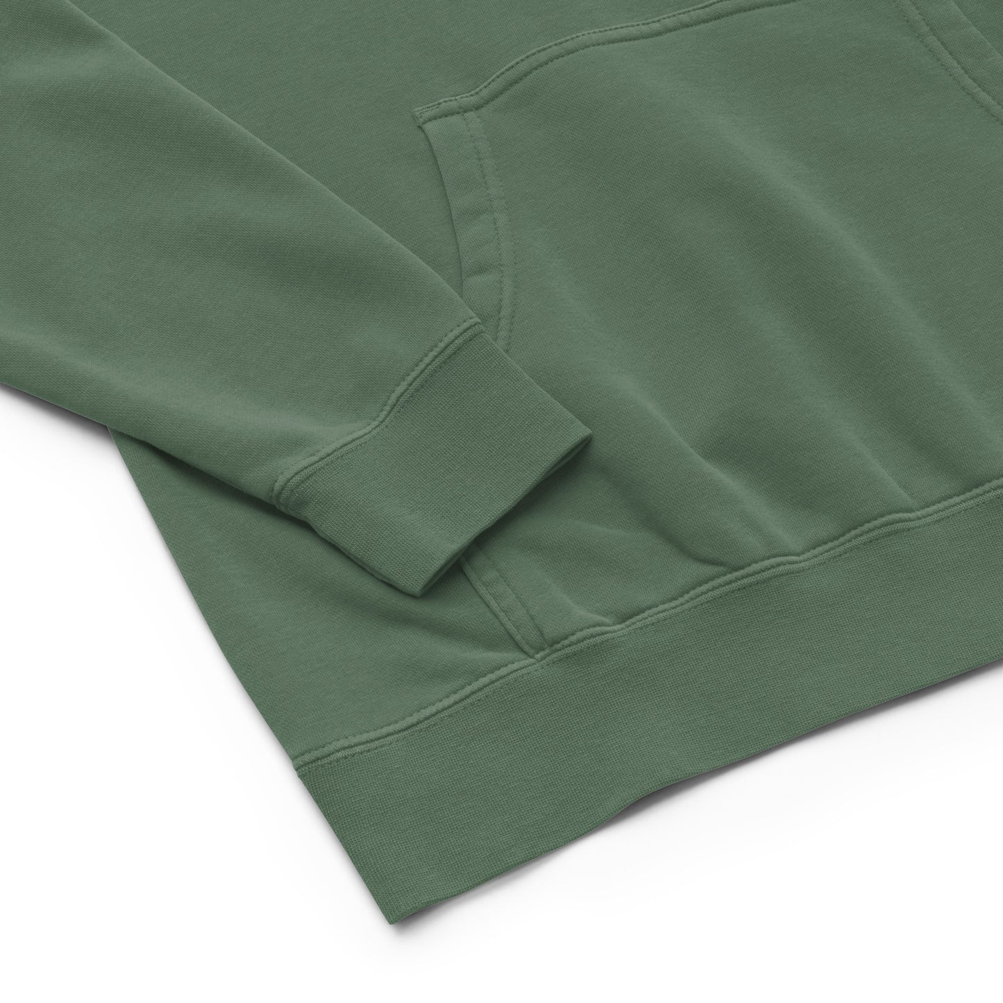 BC Green Embroidered Unisex Pigment-dyed Hoodie