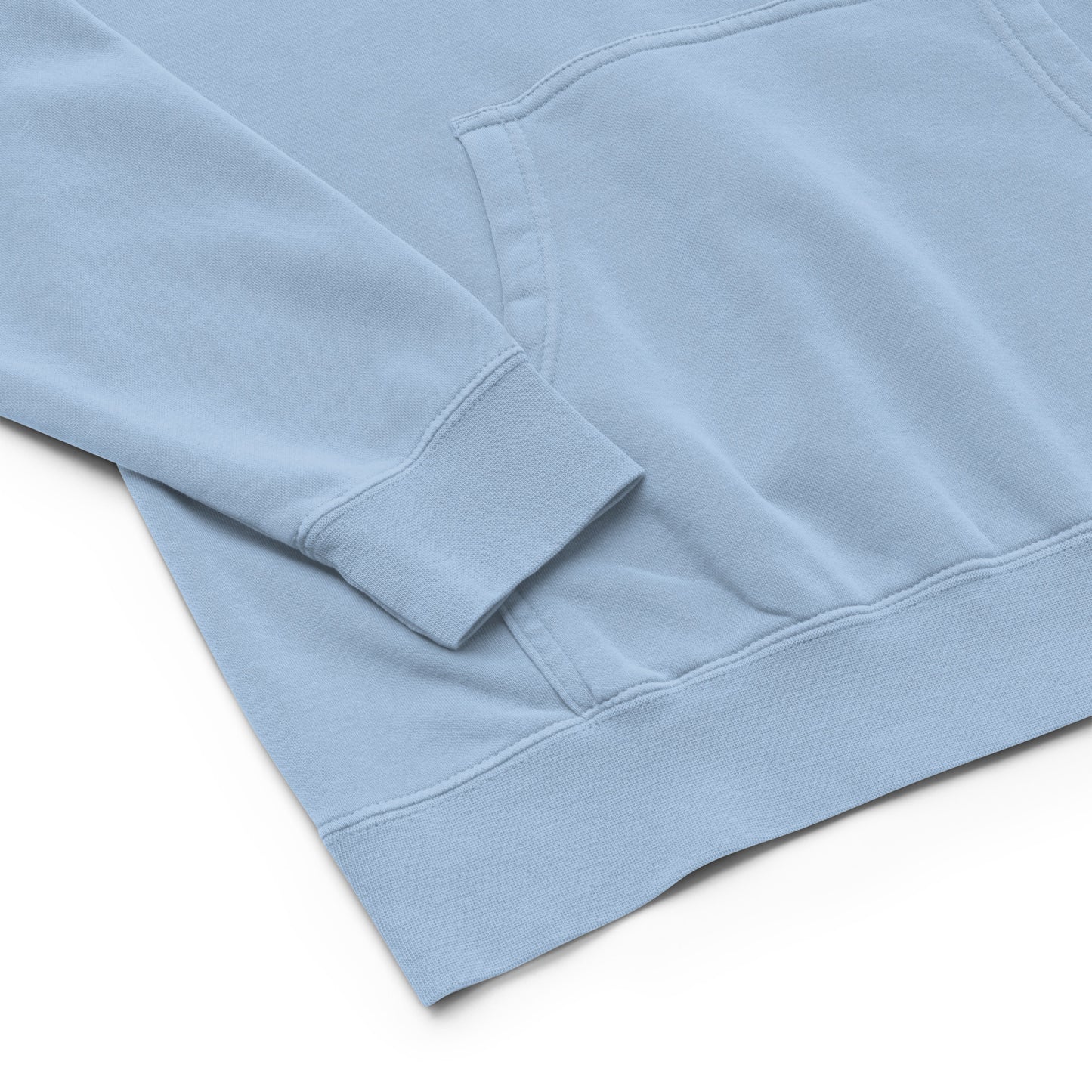BC Light Blue Embroidered Unisex Pigment-dyed Hoodie