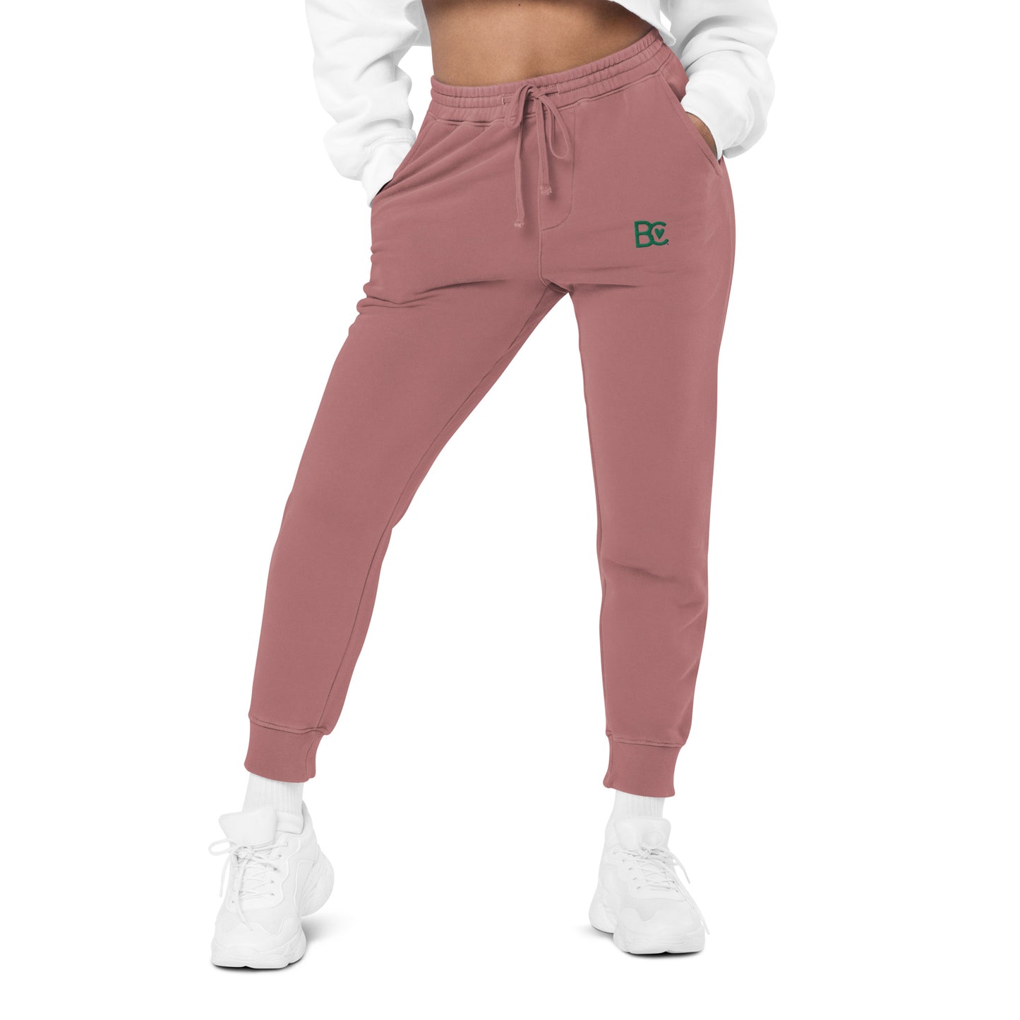BC Light Wine Embroidered Unisex Pigment-dyed Joggers