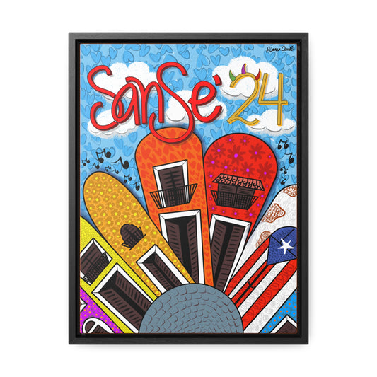 SanSe 24 Poster Yellow Gallery Canvas Wraps, Vertical Frame 12" x 16"