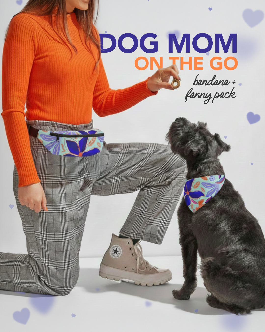 SV Bundle II Fanny Pack & Bandana: Mom + Dog = Happiness
