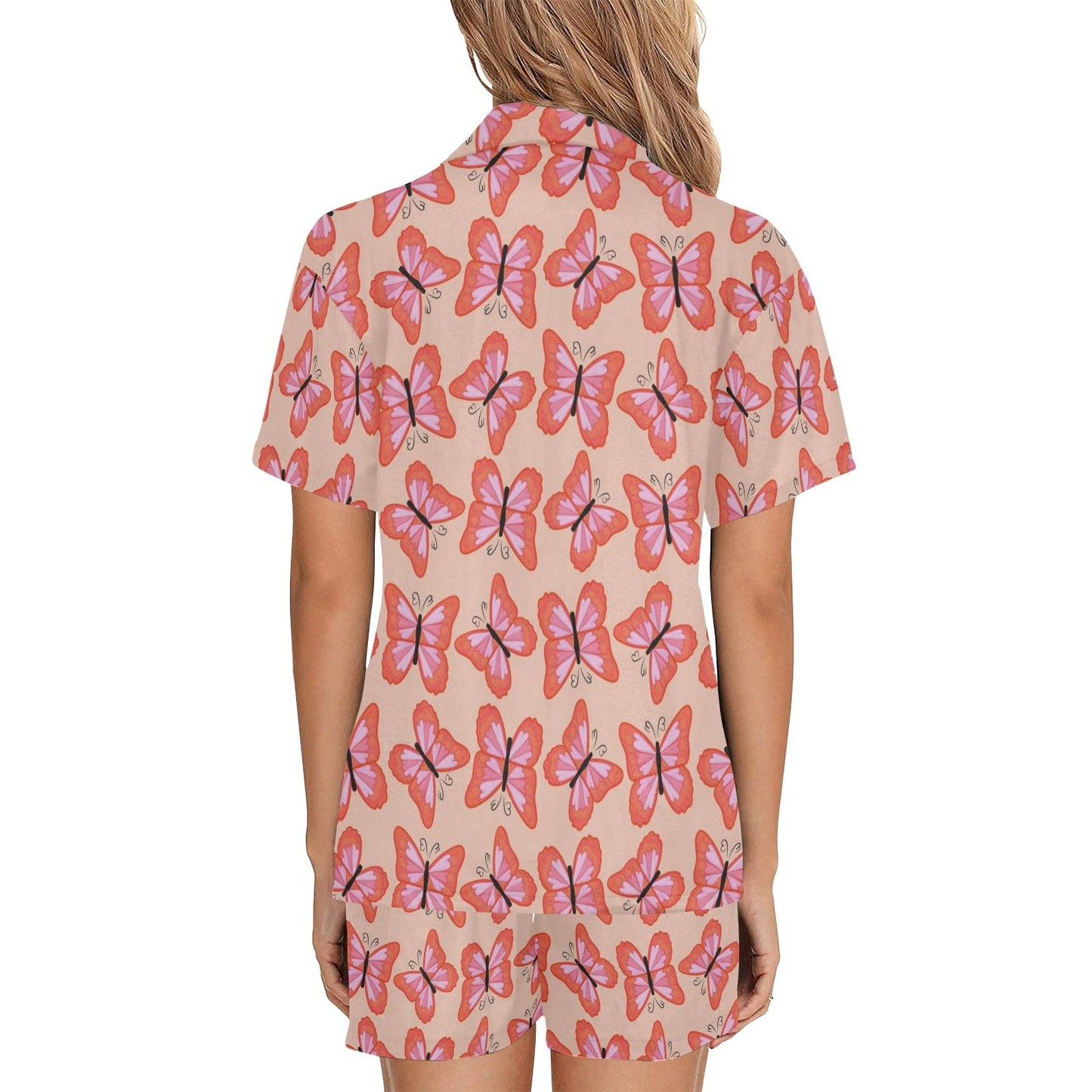 Summer 4 Women's V-Neck Short Pajama Set Plus