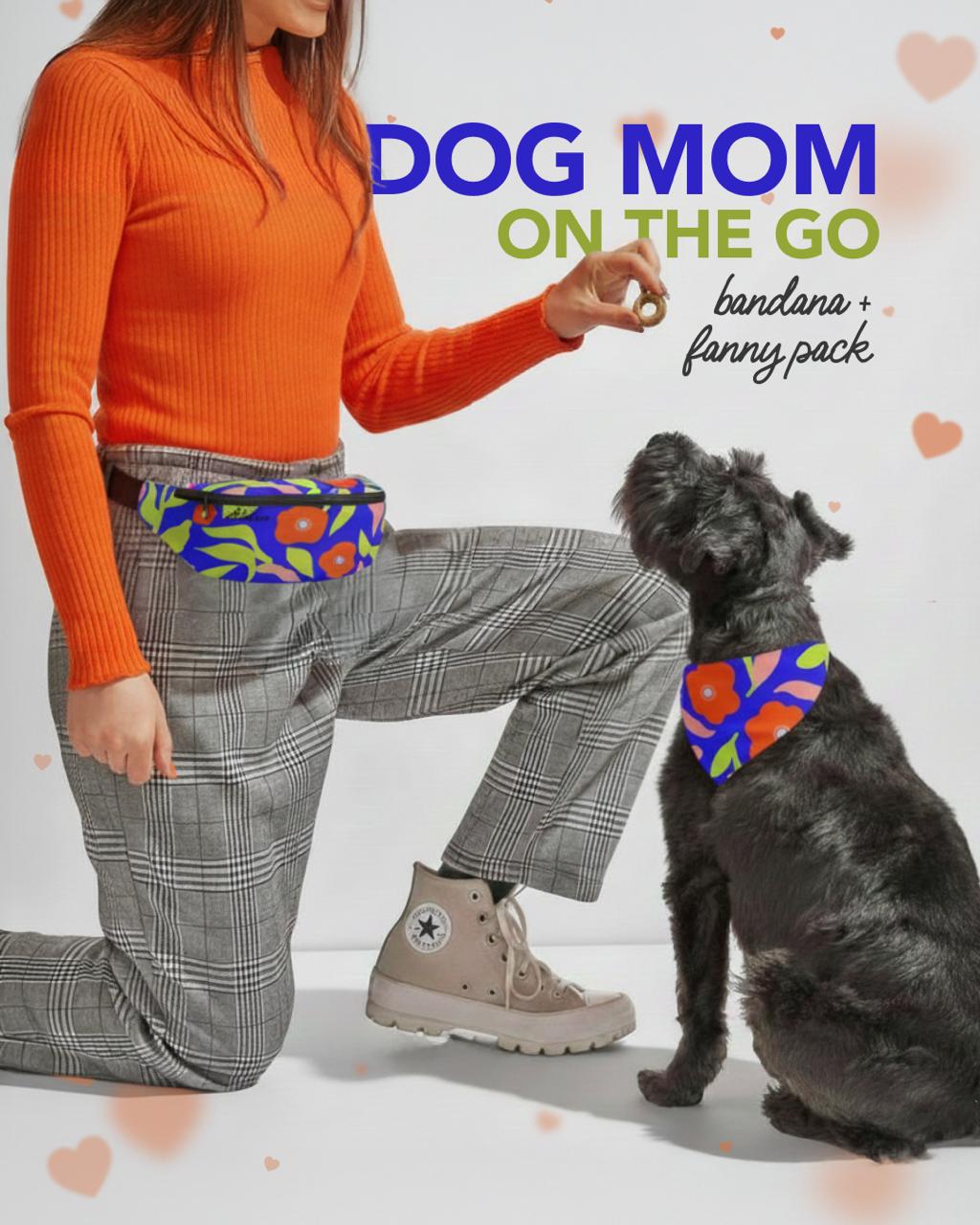 SV Bundle I Fanny Pack & Bandana: Mom + Dog = Happiness