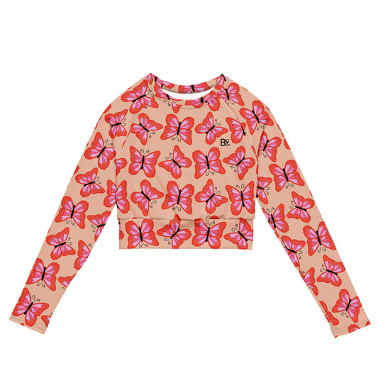 SUMMER 4 Swimwear/Training Long Sleeve Crop Top