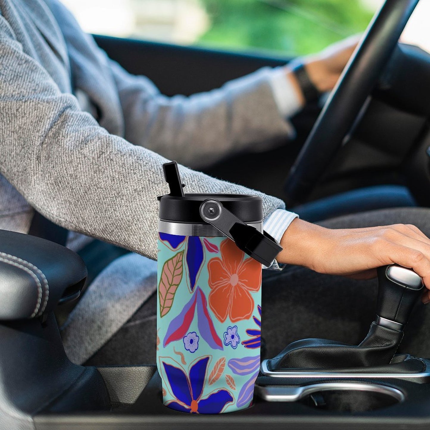 Vaso Térmico Ilustrado con Mango 30 oz