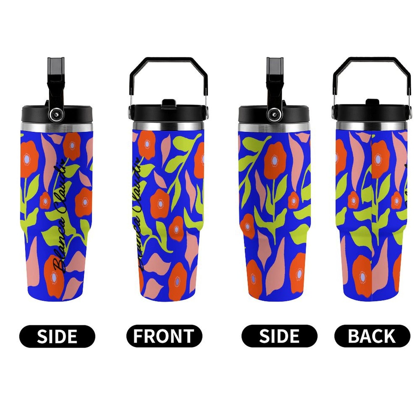 Vaso Térmico Ilustrado con Mango 30 oz