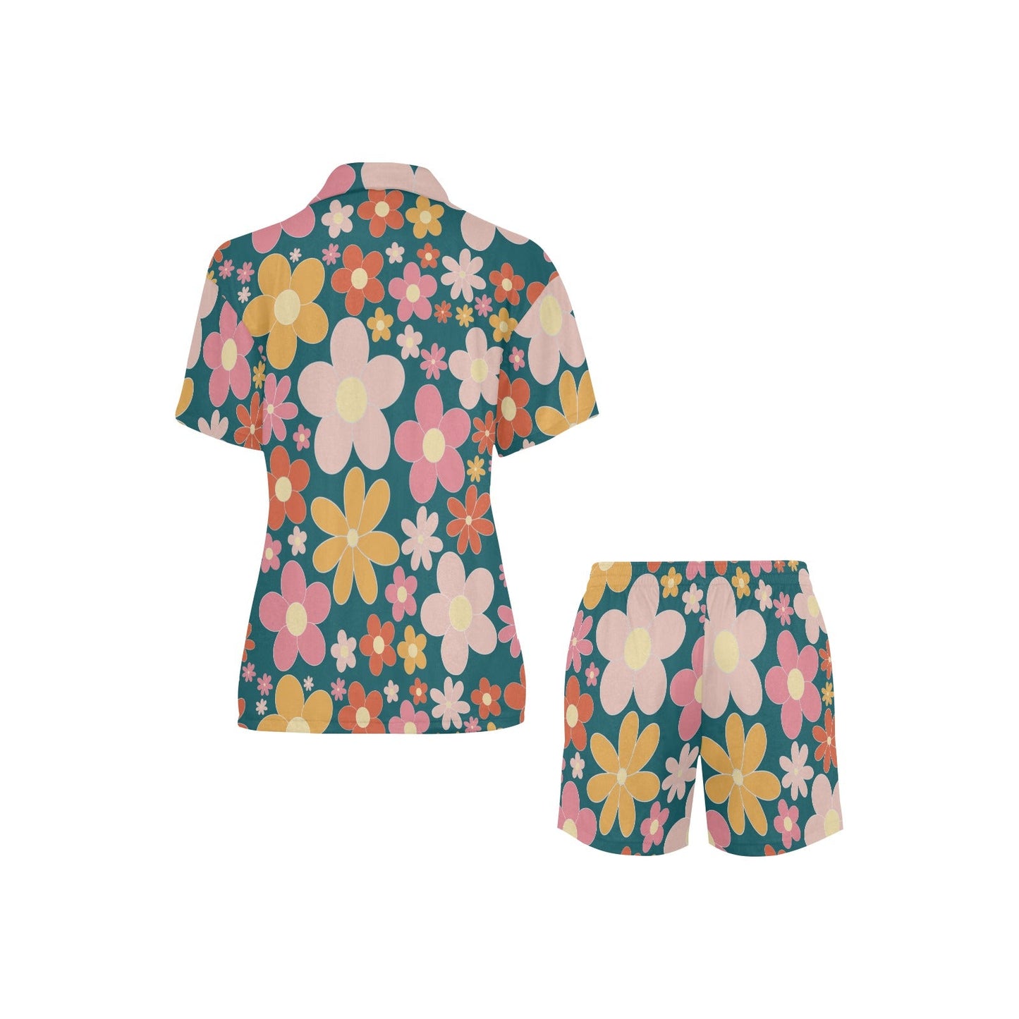 Summer 2 Women's V-Neck Short Pajama Set Plus