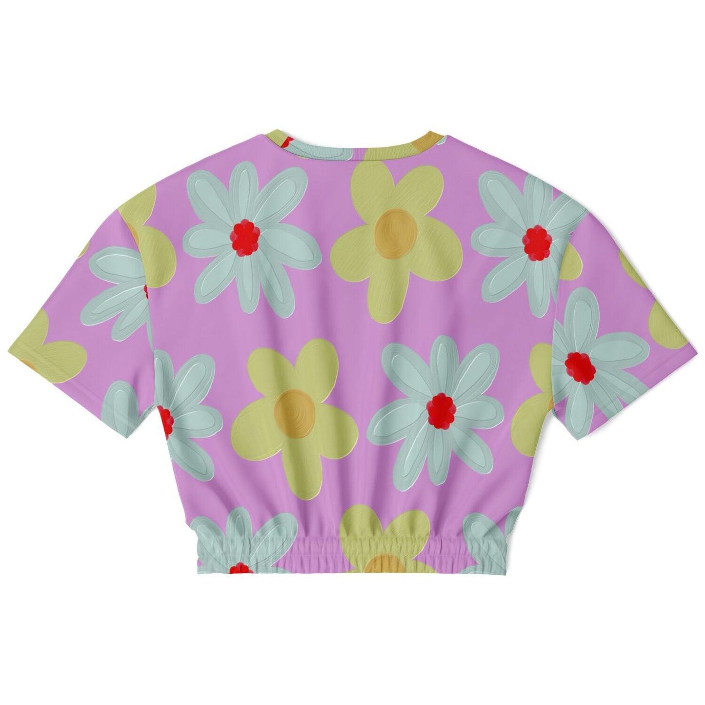 Spring 4 Casual Cropped Short Sleeve Sweatshirt Plus