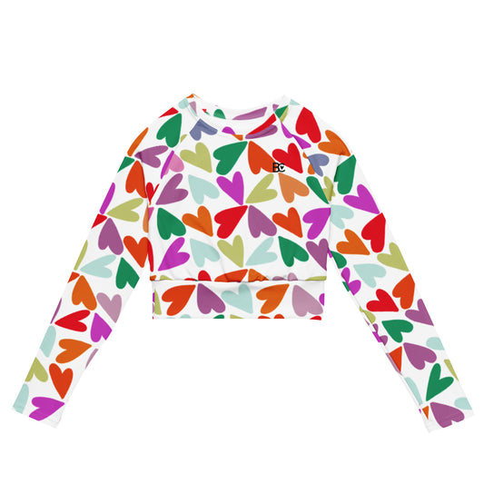Spring 3 Recycled Swimwear/Training Long-Sleeve Crop Top Plus