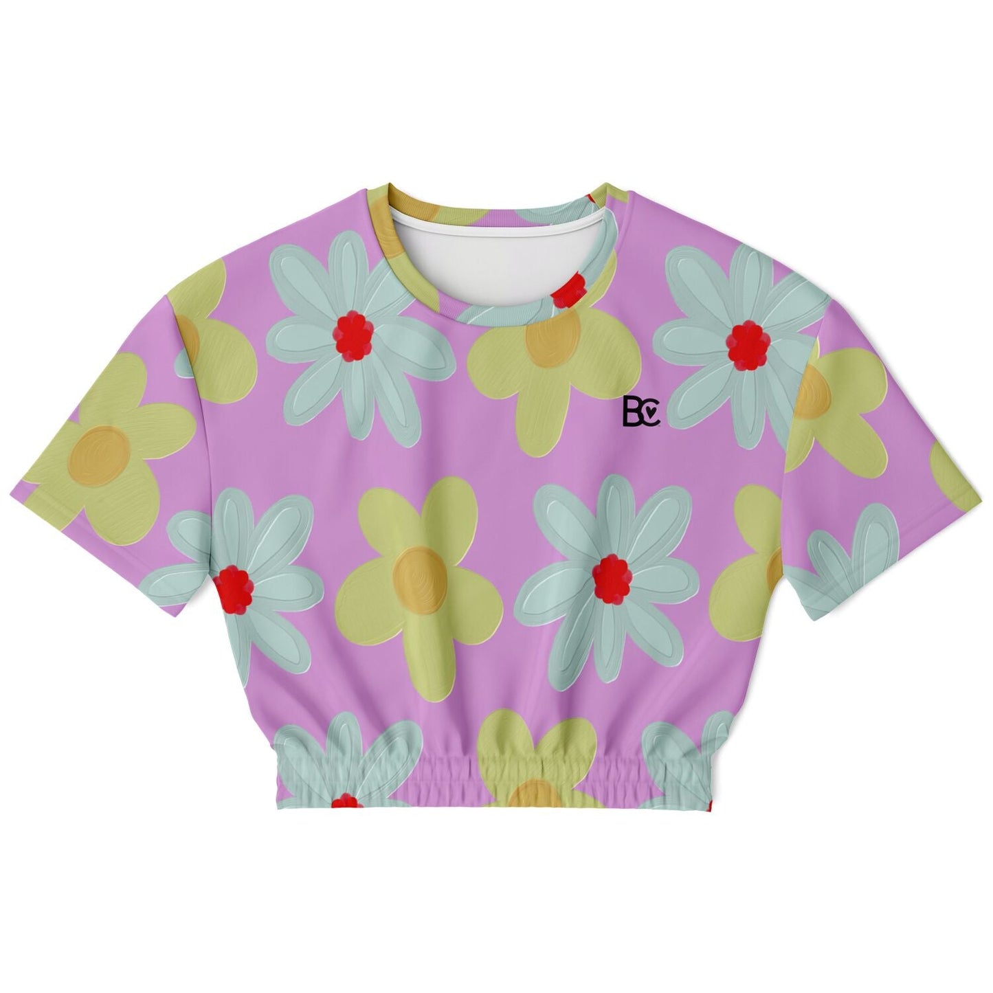 Spring 4 Casual Cropped Short Sleeve Sweatshirt Plus