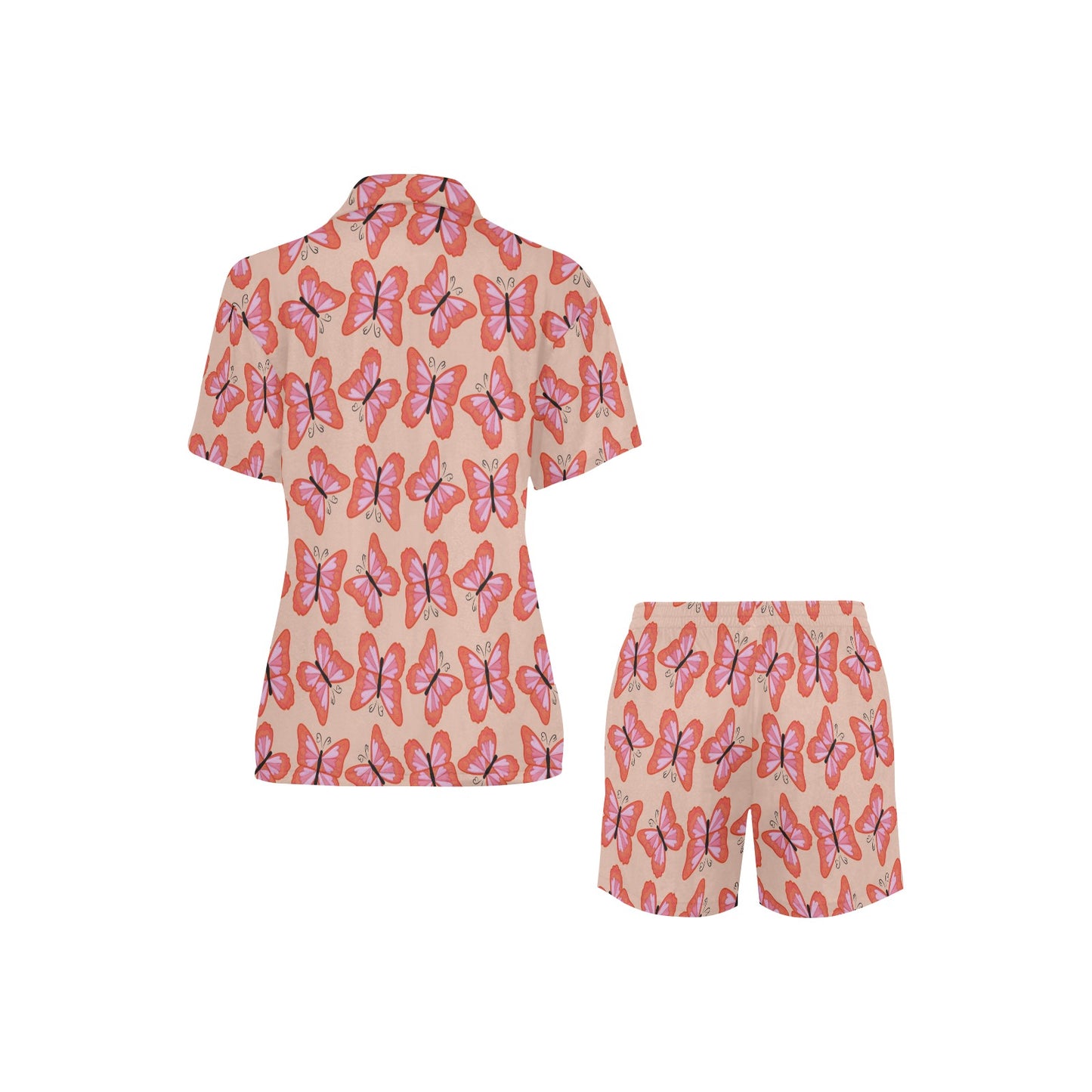 Summer 4 Women's V-Neck Short Pajama Set