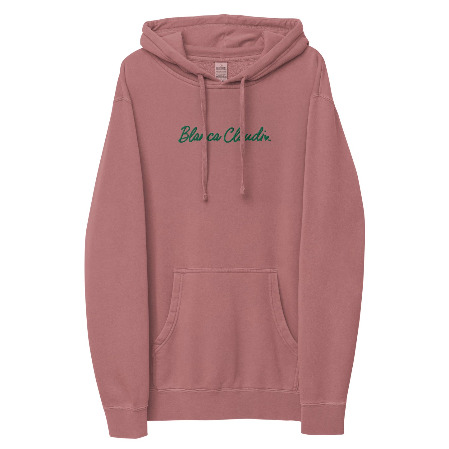 BC Light Wine Embroidered Unisex Pigment-dyed Hoodie