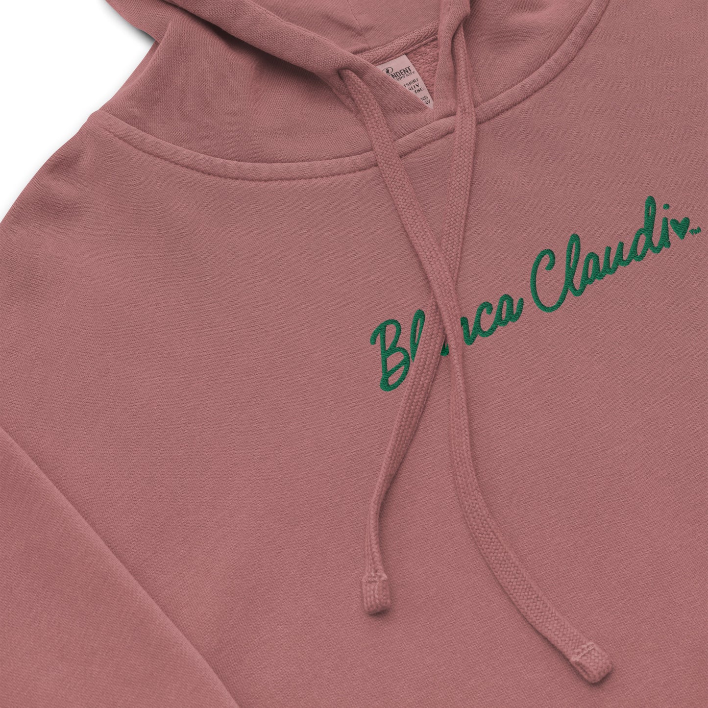 BC Light Wine Embroidered Unisex Pigment-dyed Hoodie