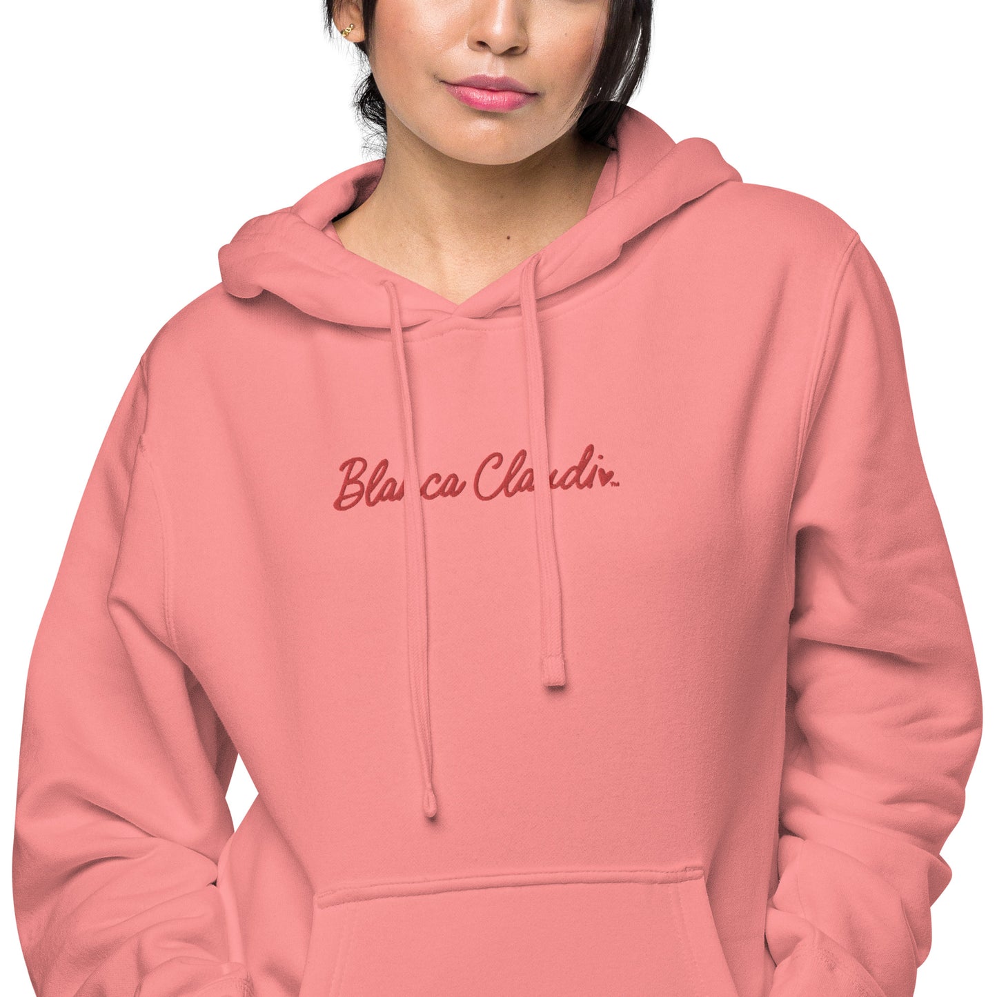 BC Guava Embroidered Unisex Pigment-dyed Hoodie