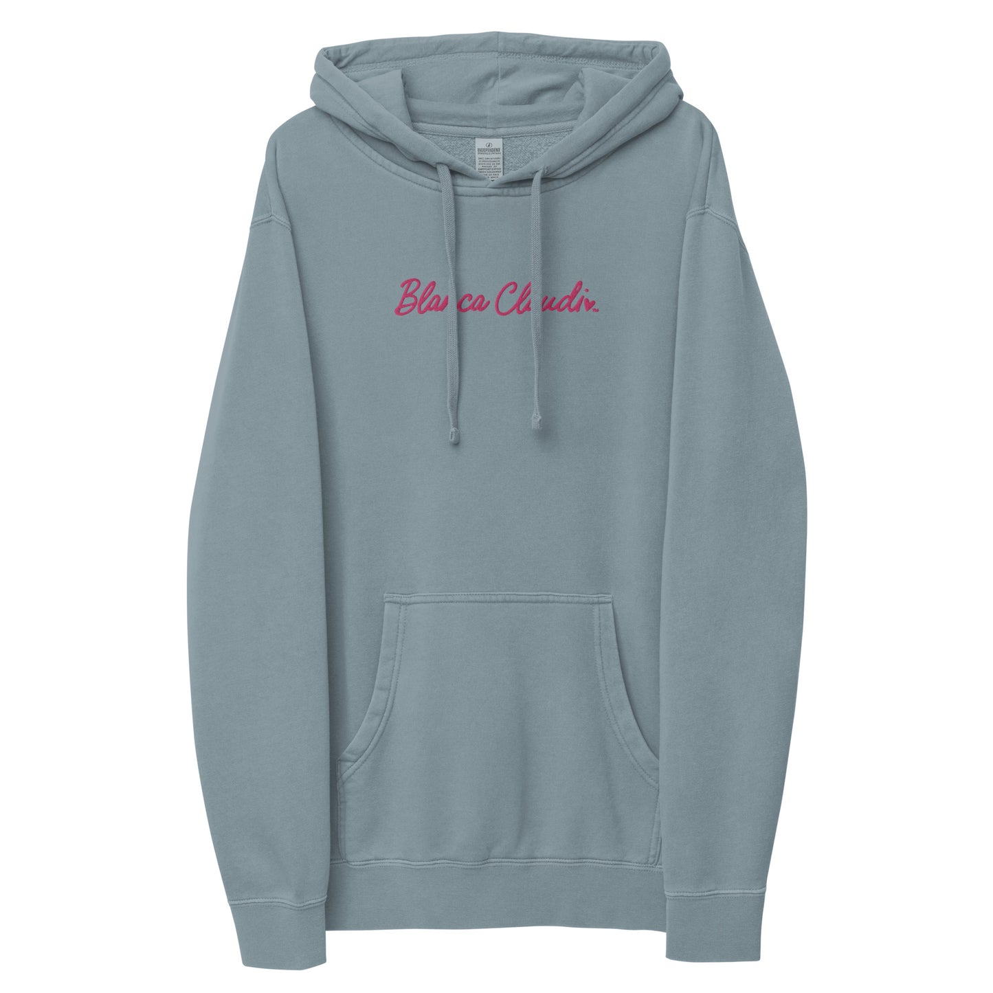 BC Dark Gray Embroidered Unisex Pigment-dyed Hoodie