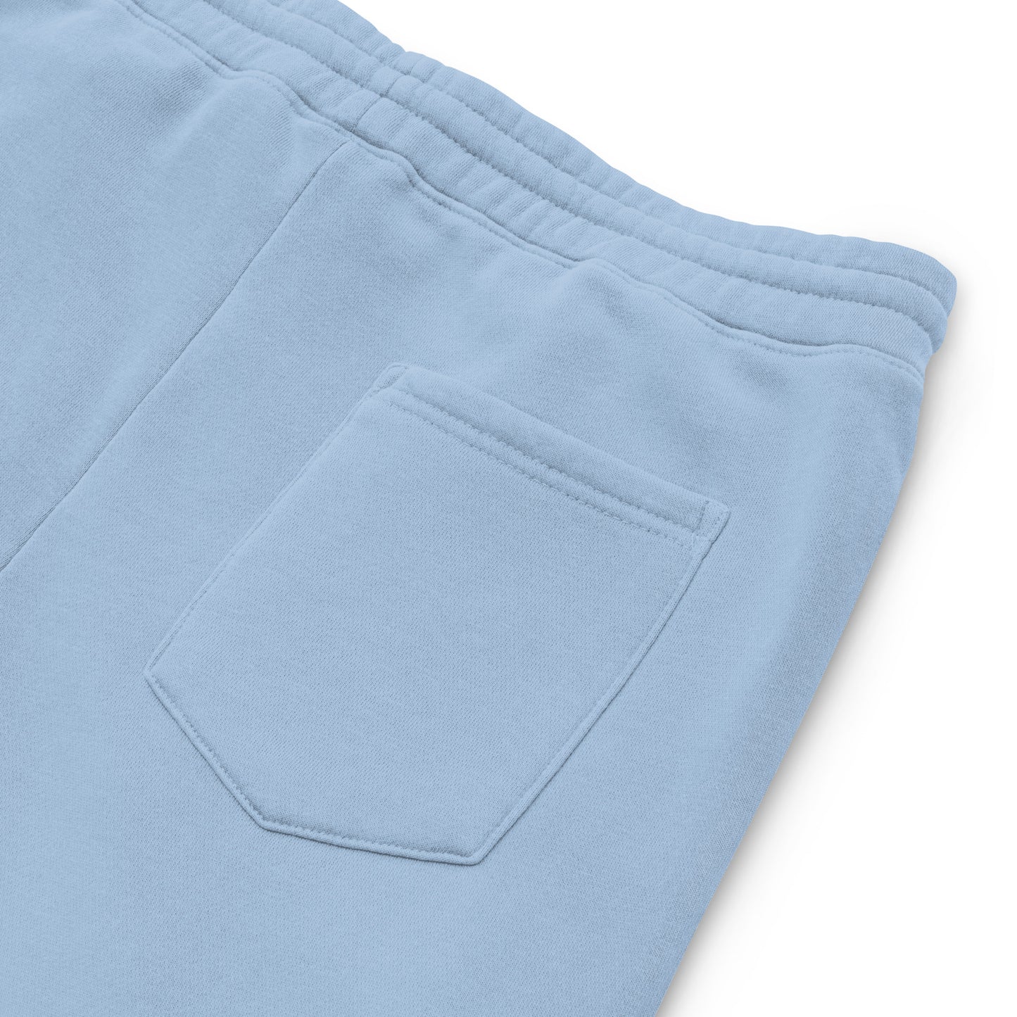 BC Light Blue Embroidered Unisex Pigment-dyed Joggers